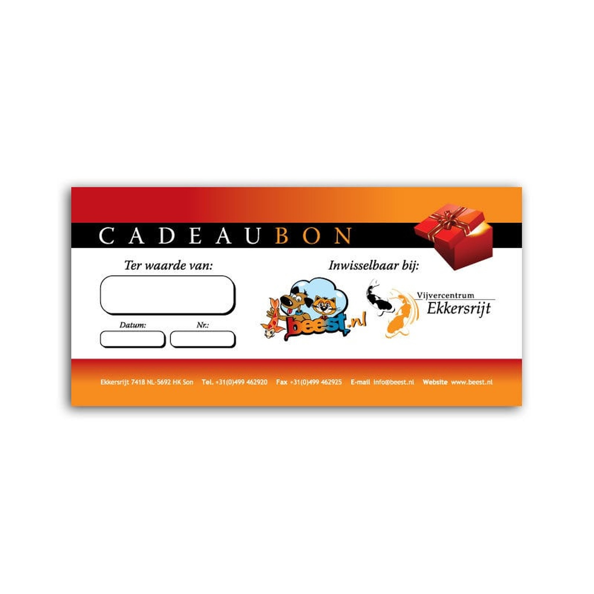 Cadeaubon 25 euro