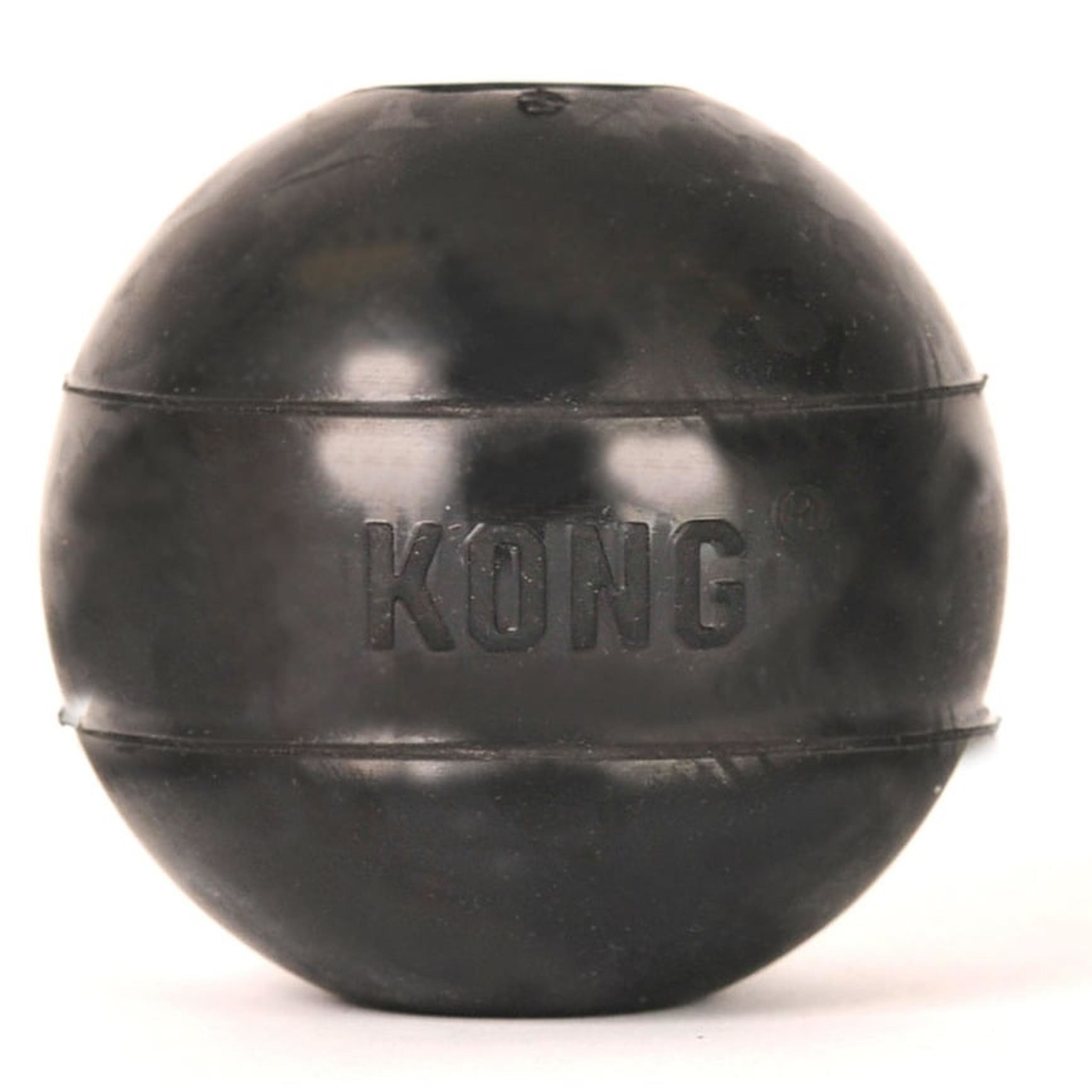 Kong X-treme rubber bal zwart small - hondenspeelgoed
