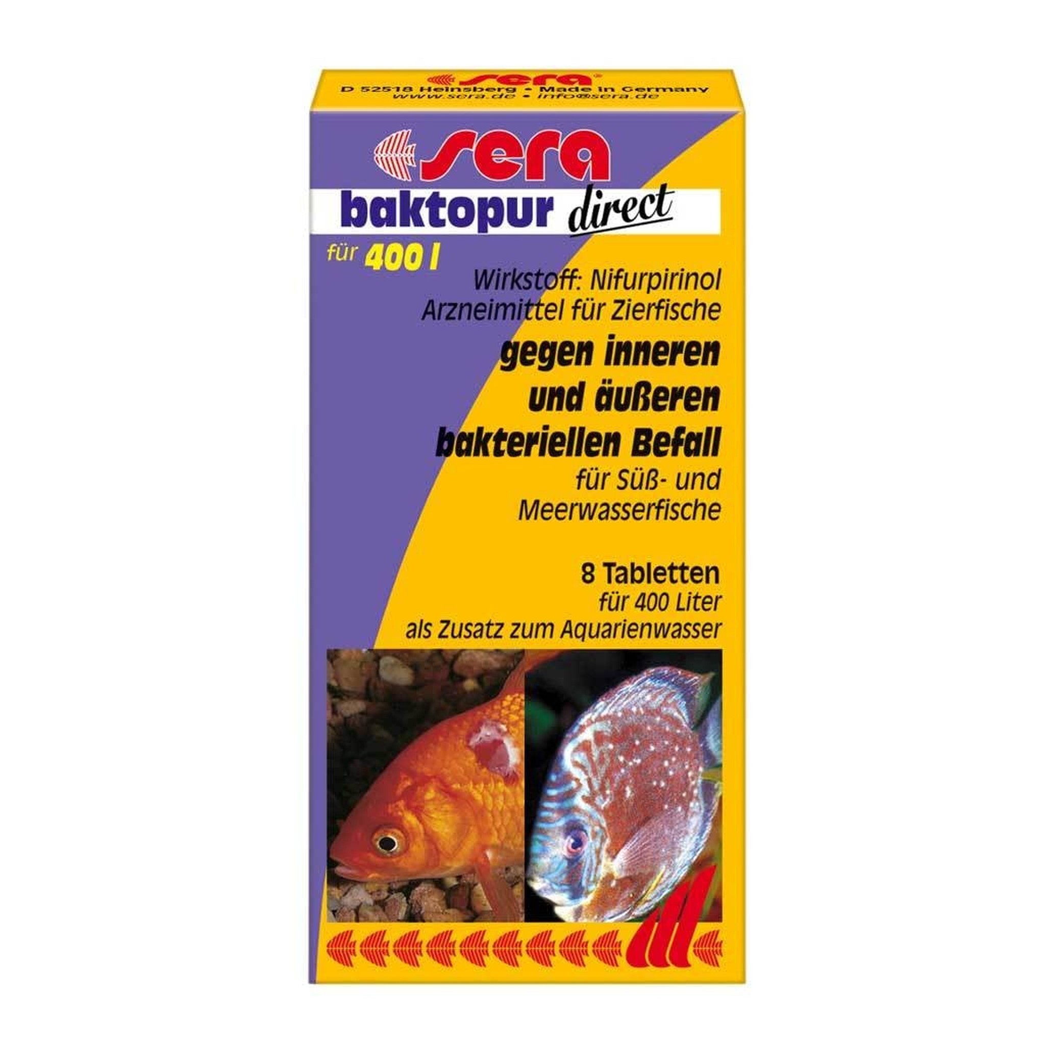Baktopur direct 100 stuks - Sera Aquarium Medicijn