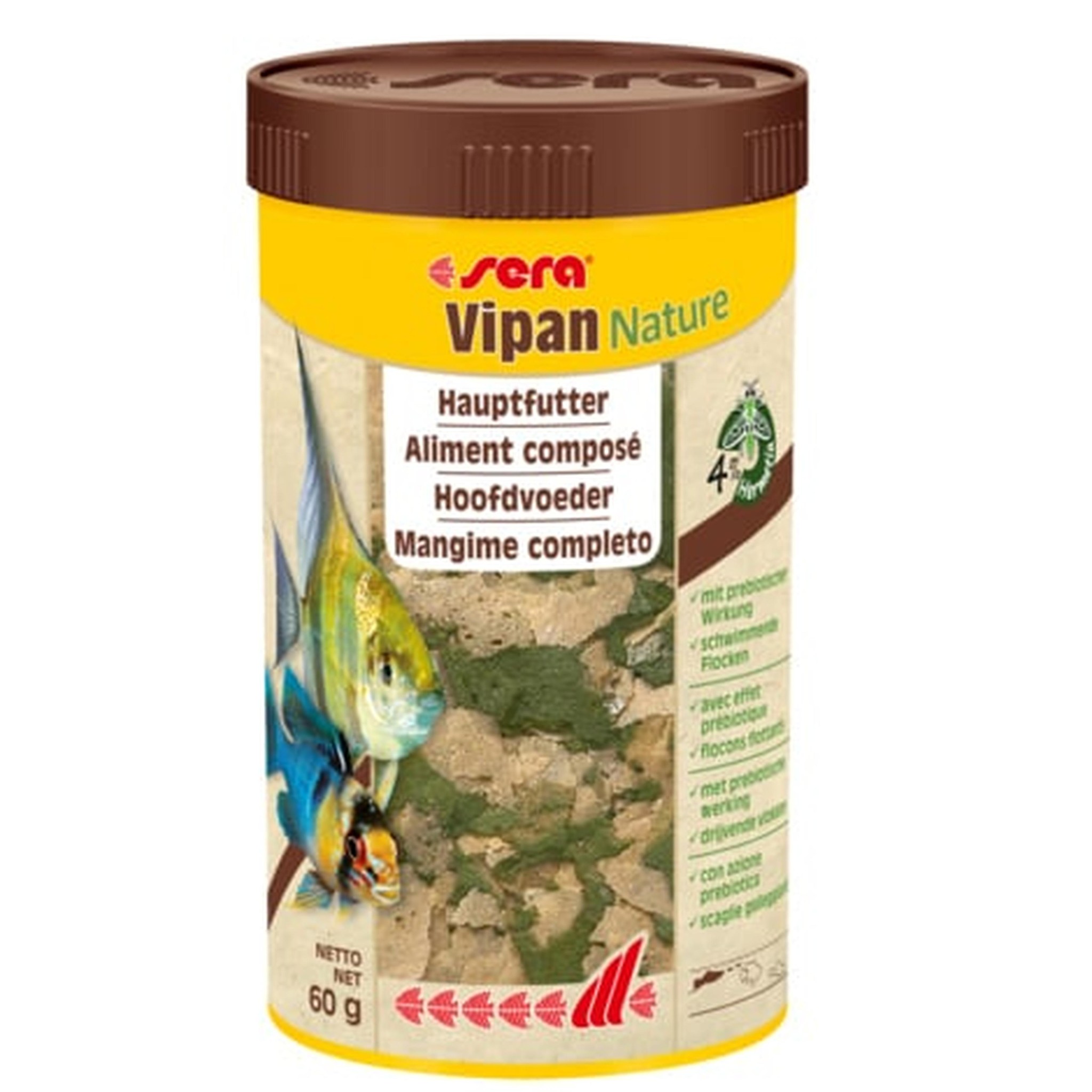 Vipan Nature 250 ml - Sera Aquarium Visvoer