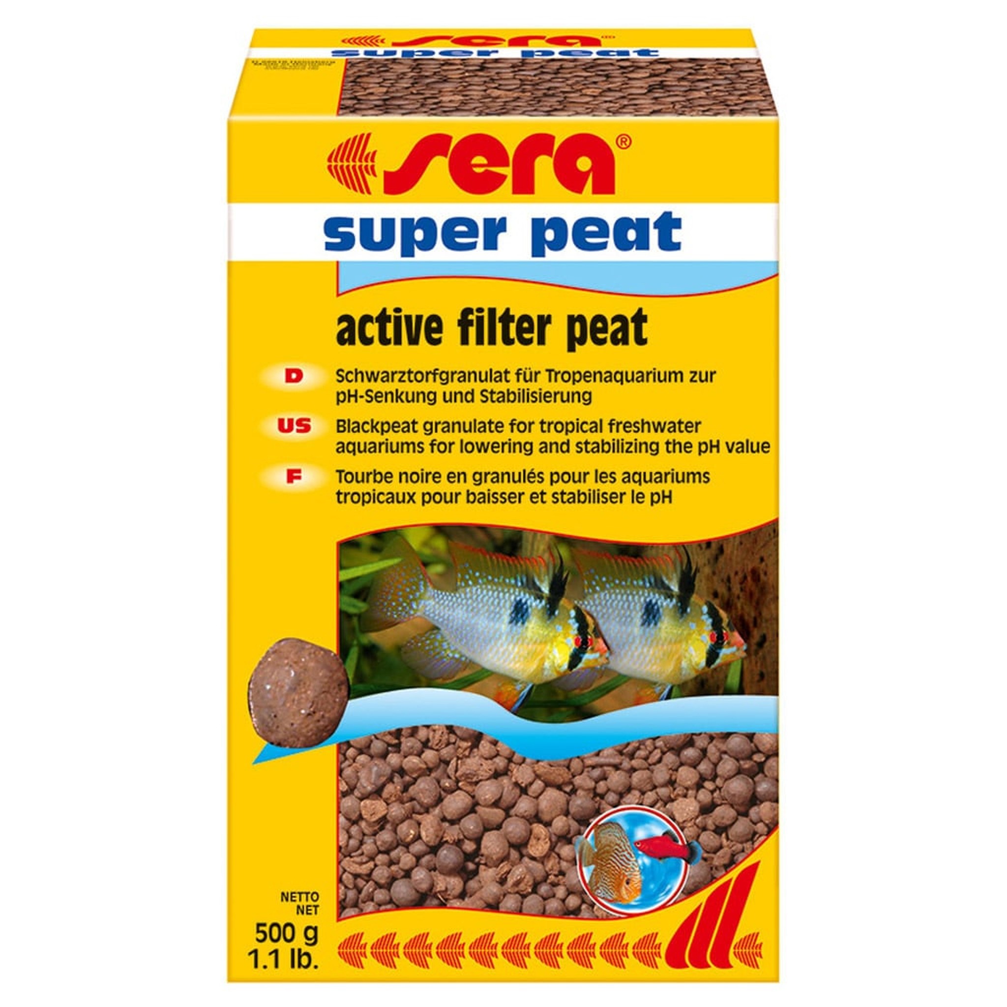 Super peat 500 gram - Sera Filtermedium