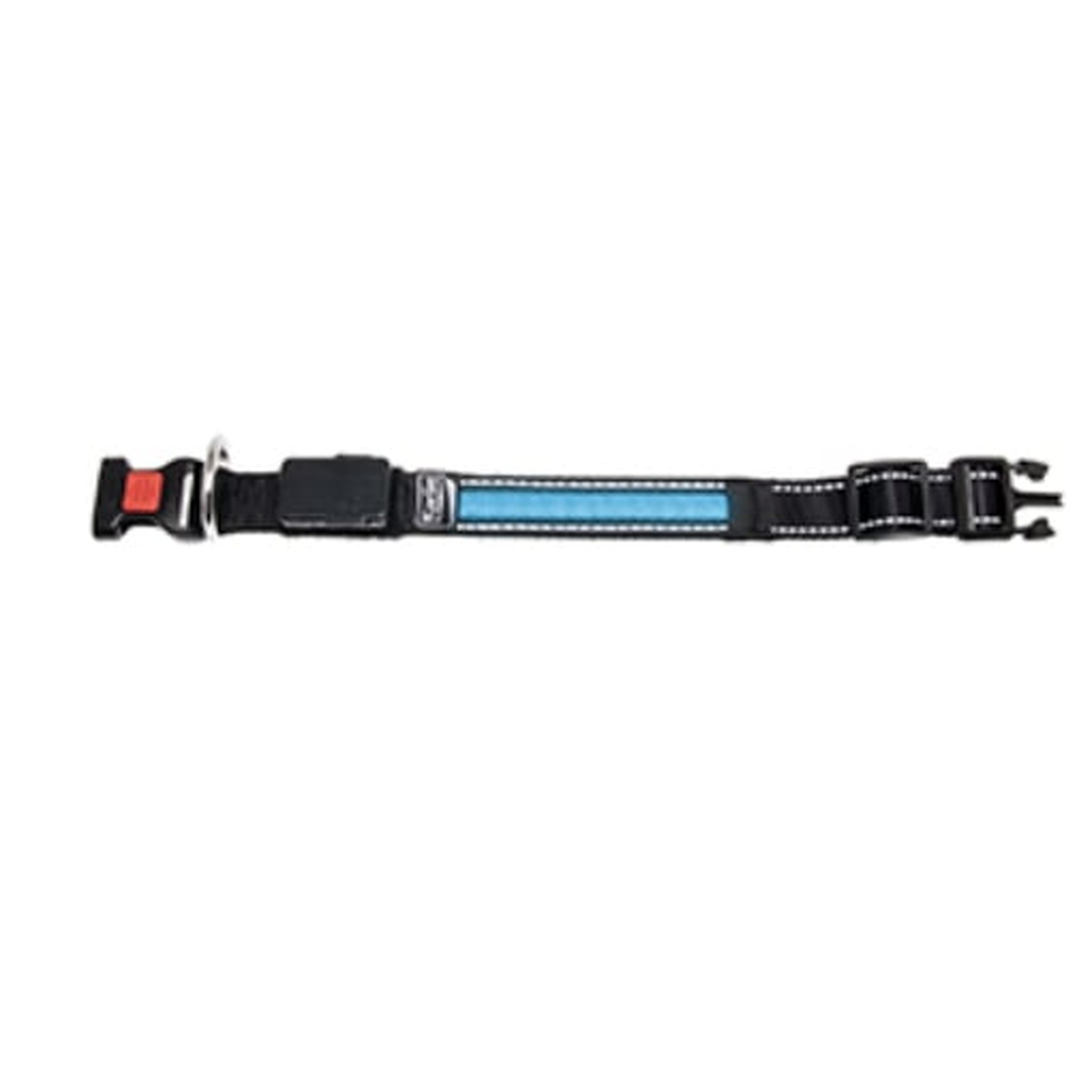Led halsband blauw + usb oplader 36 cm