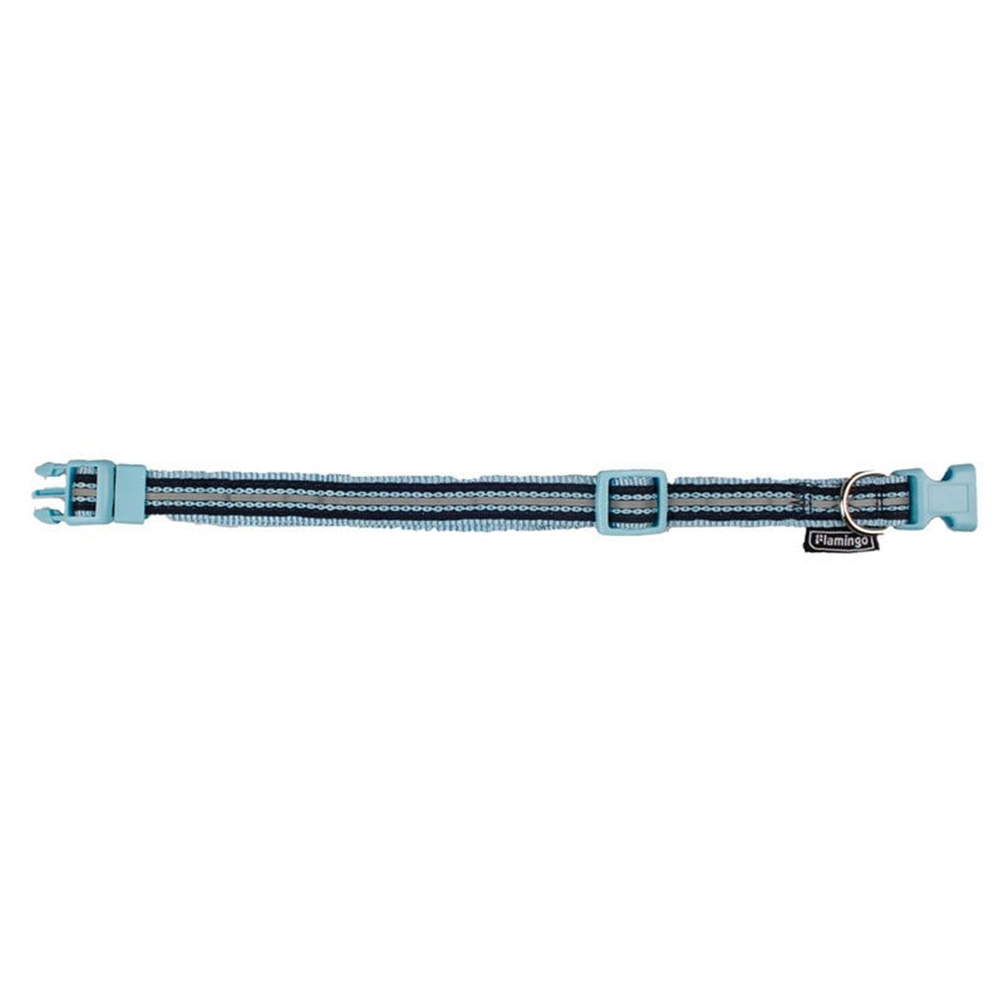 Halsband reflecterend blauw 30/45 cm