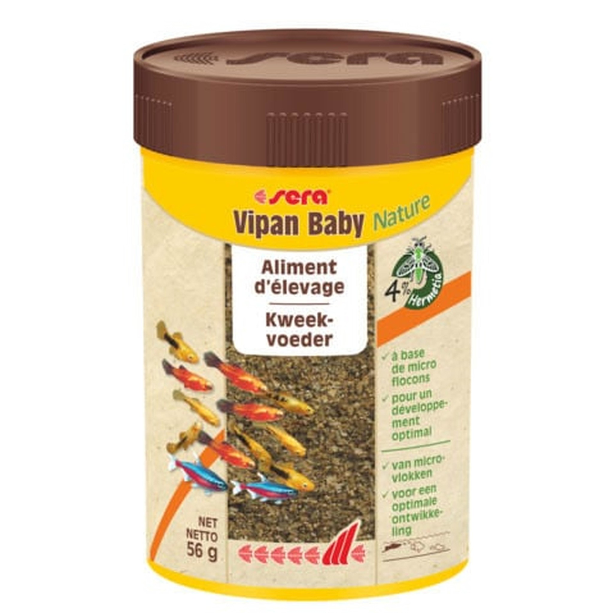 Vipan baby Nature 100 ml - Sera Aquarium Guppy Visvoer
