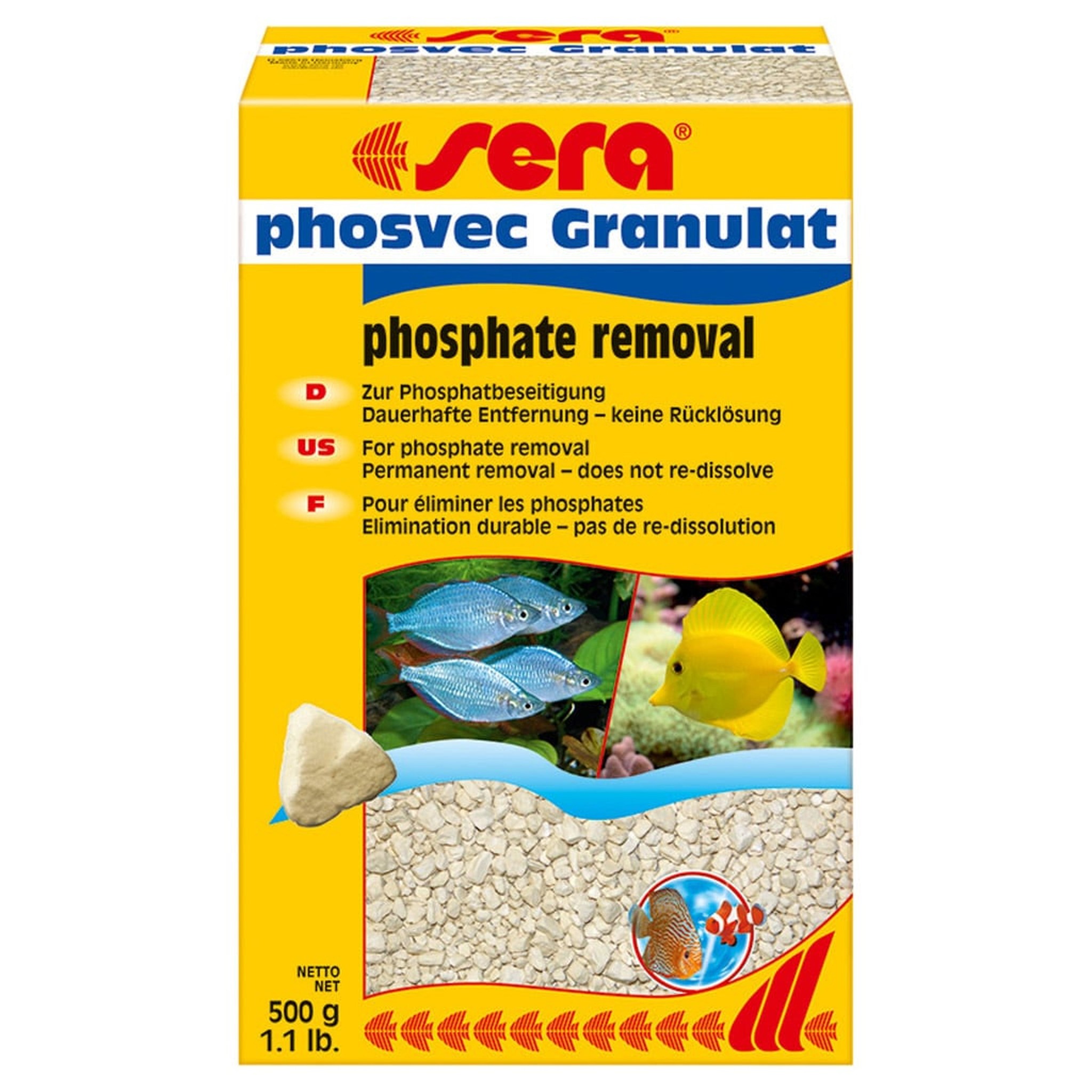 Phosvec granulat 500 gram - Sera Filtermedium