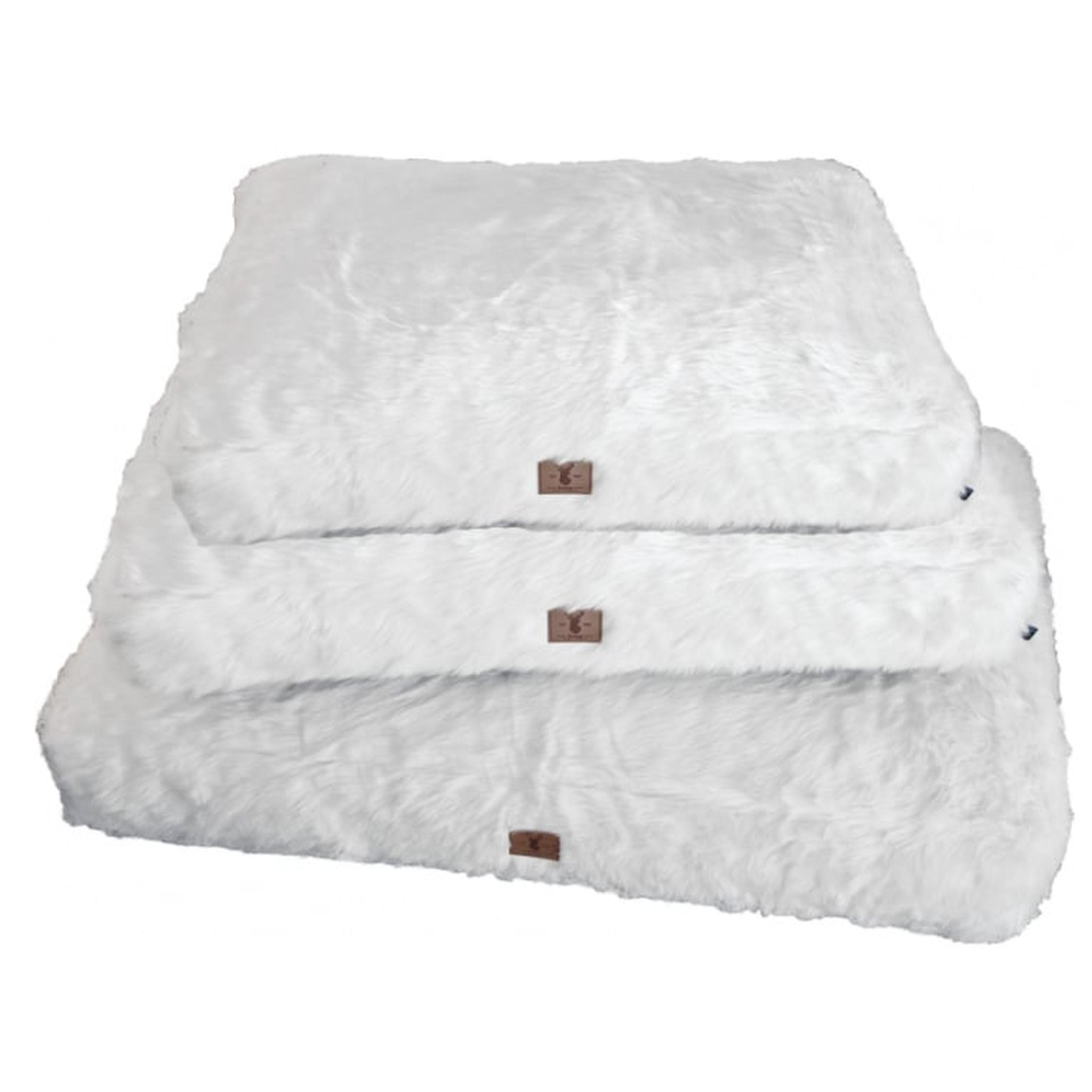 Ligkussen polar white 100x70 cm - Hondenkussen