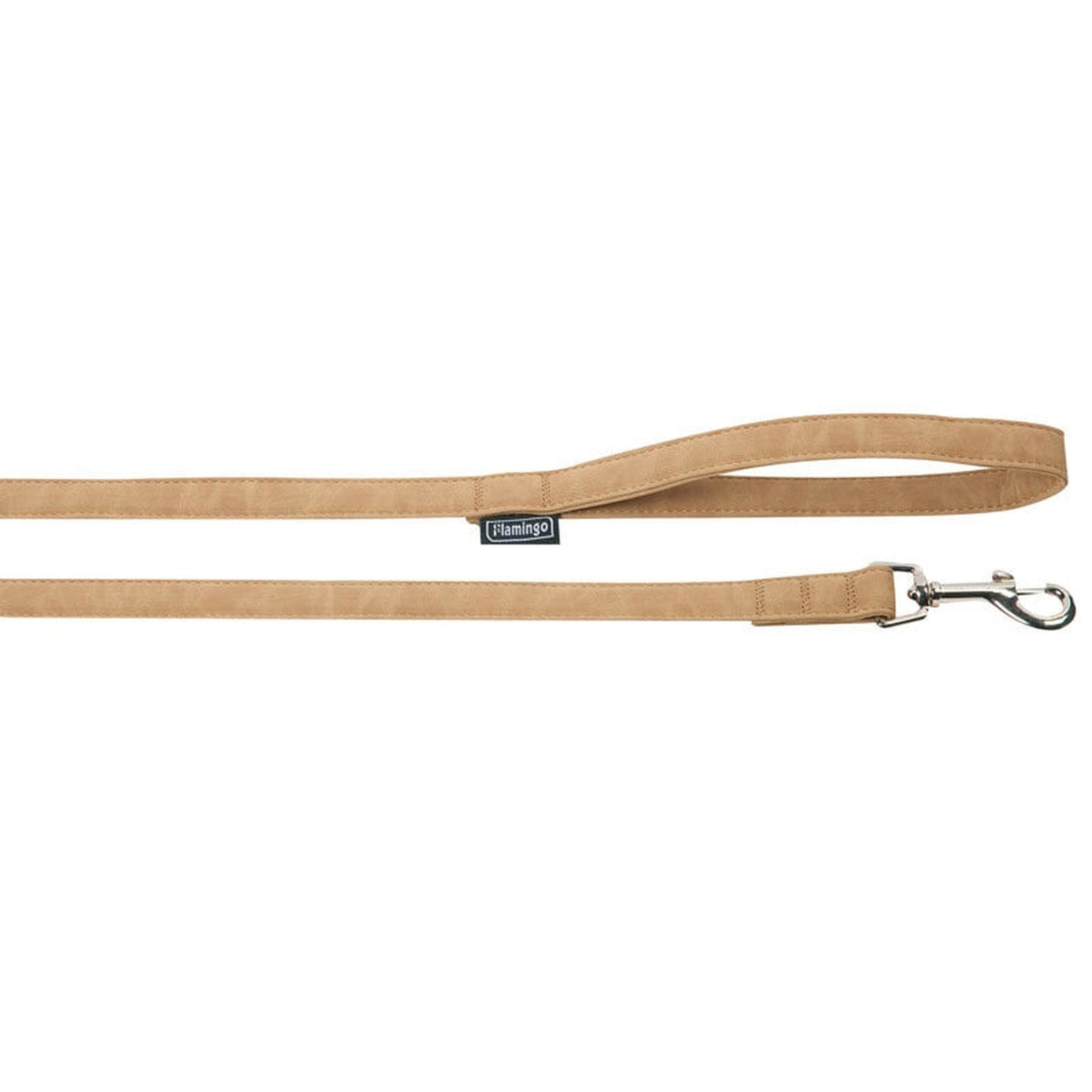 Hondenriem kunstleder Mocca 100 cm.