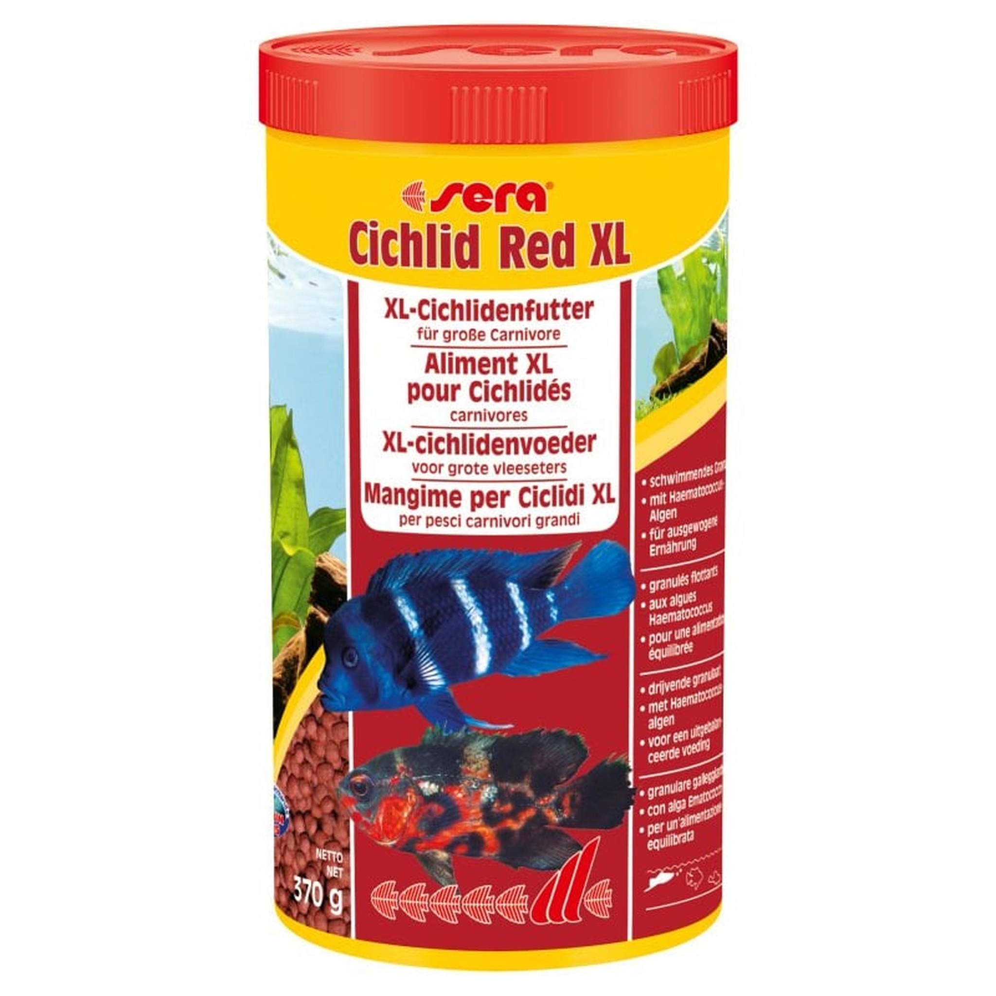 Cichlid Red XL 1000 ml. - Sera Cichlide voer