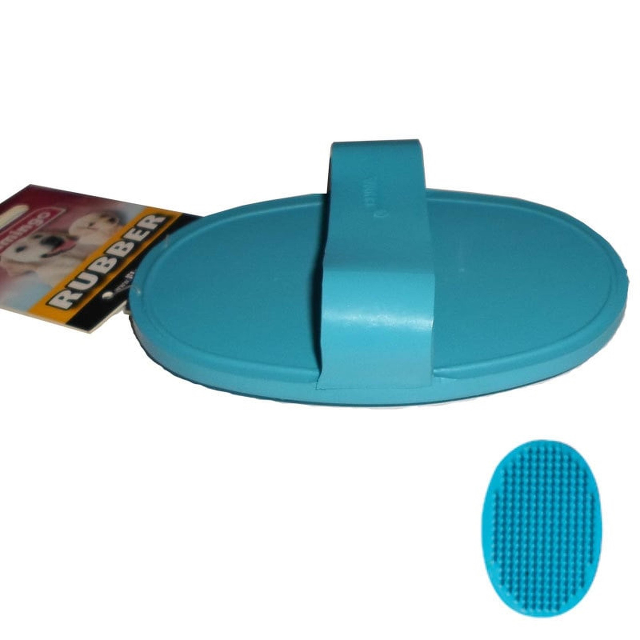 Rubberen borstel ovaal - Blauw