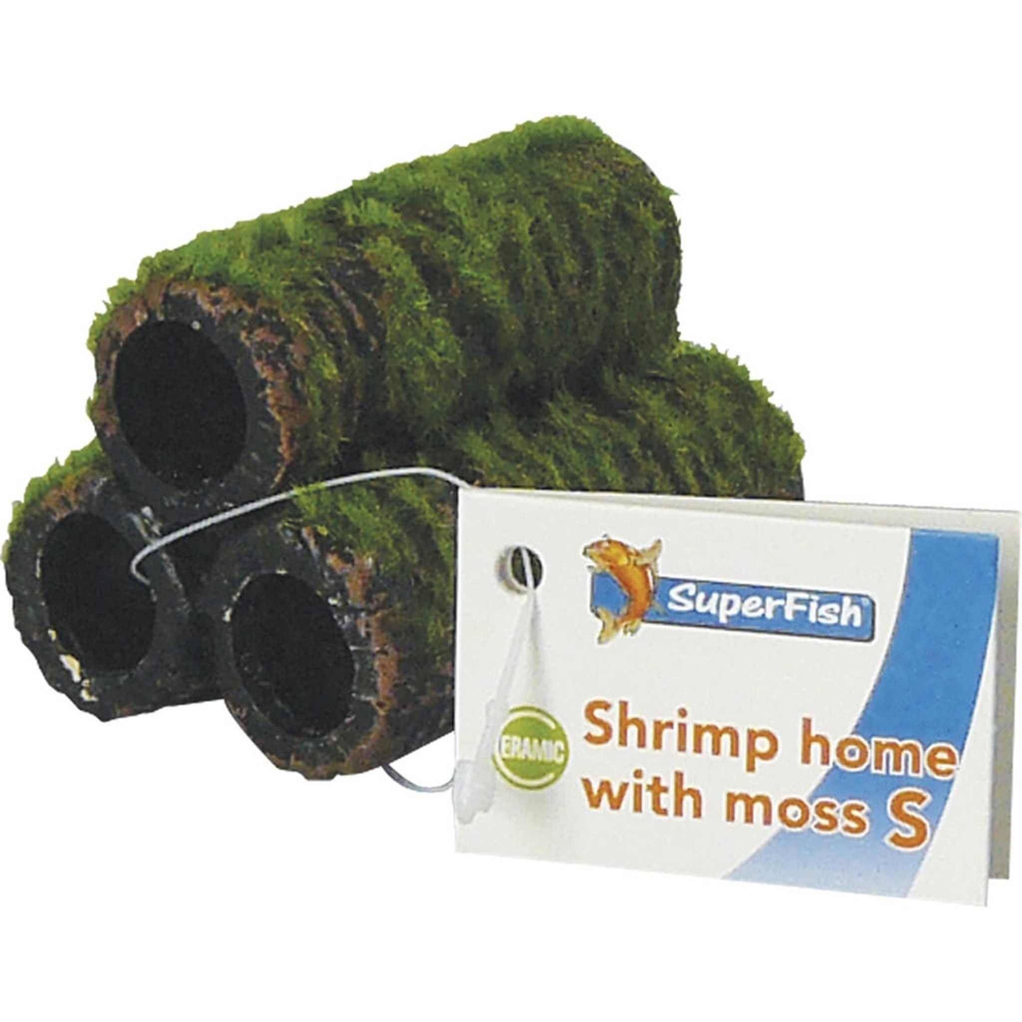 Shrimp home met mos S - SuperFish Aquarium Decoratie