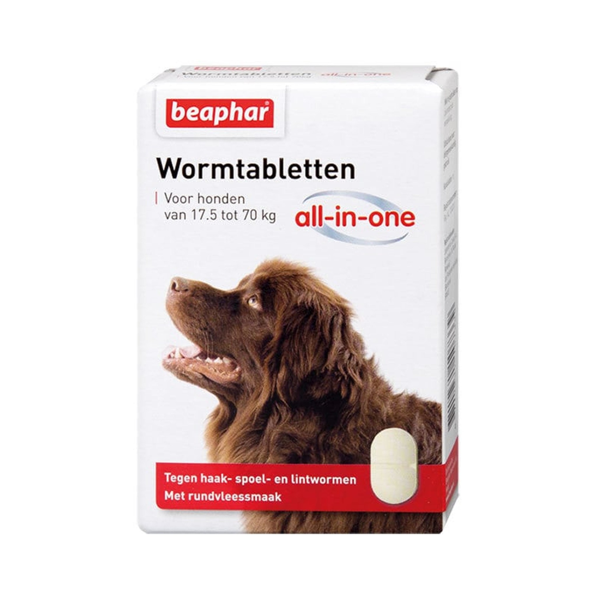 Wormtabletten all-in-one hond 17,5-70kg - Beaphar ontwormen