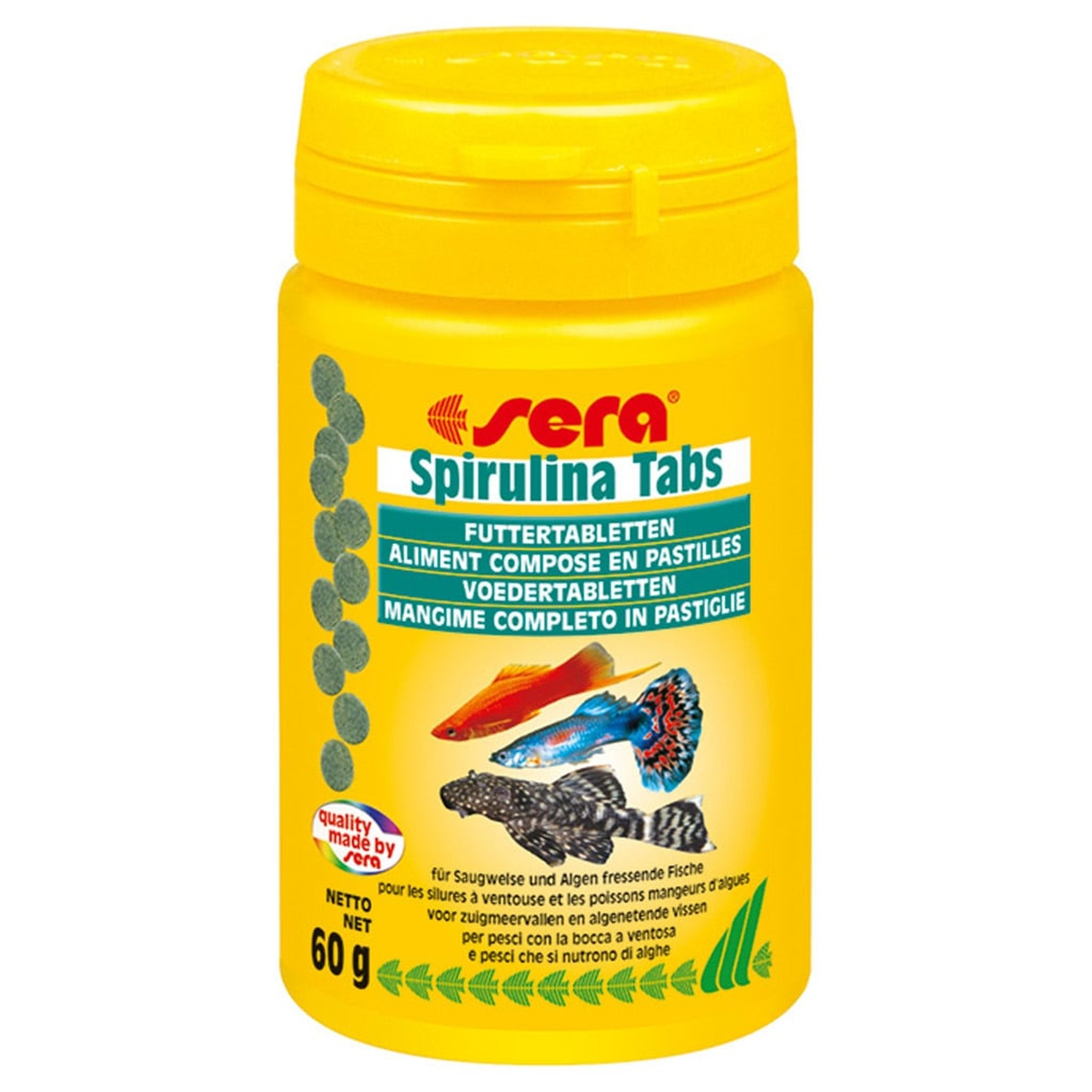 Spirulina tabletten 100 stuks - Sera Aquarium Visvoer