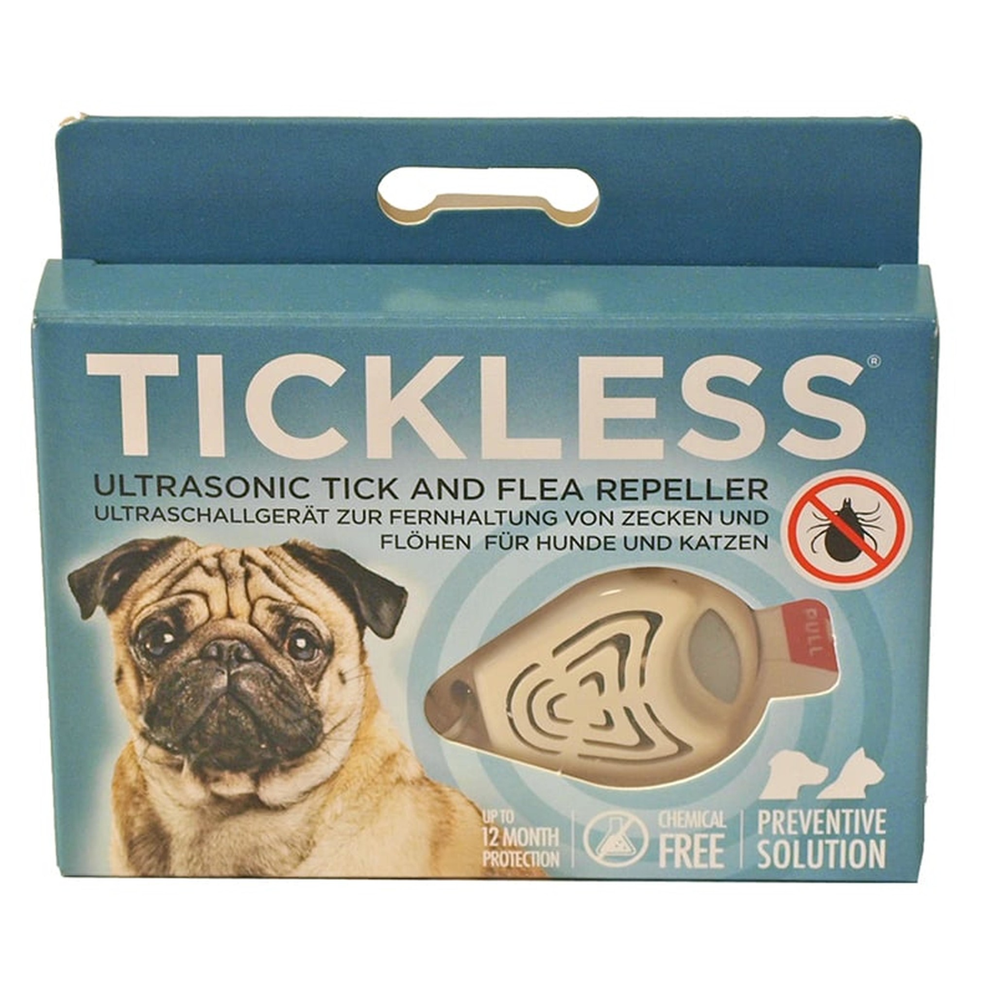 Tickless teek en vlo verjager beige