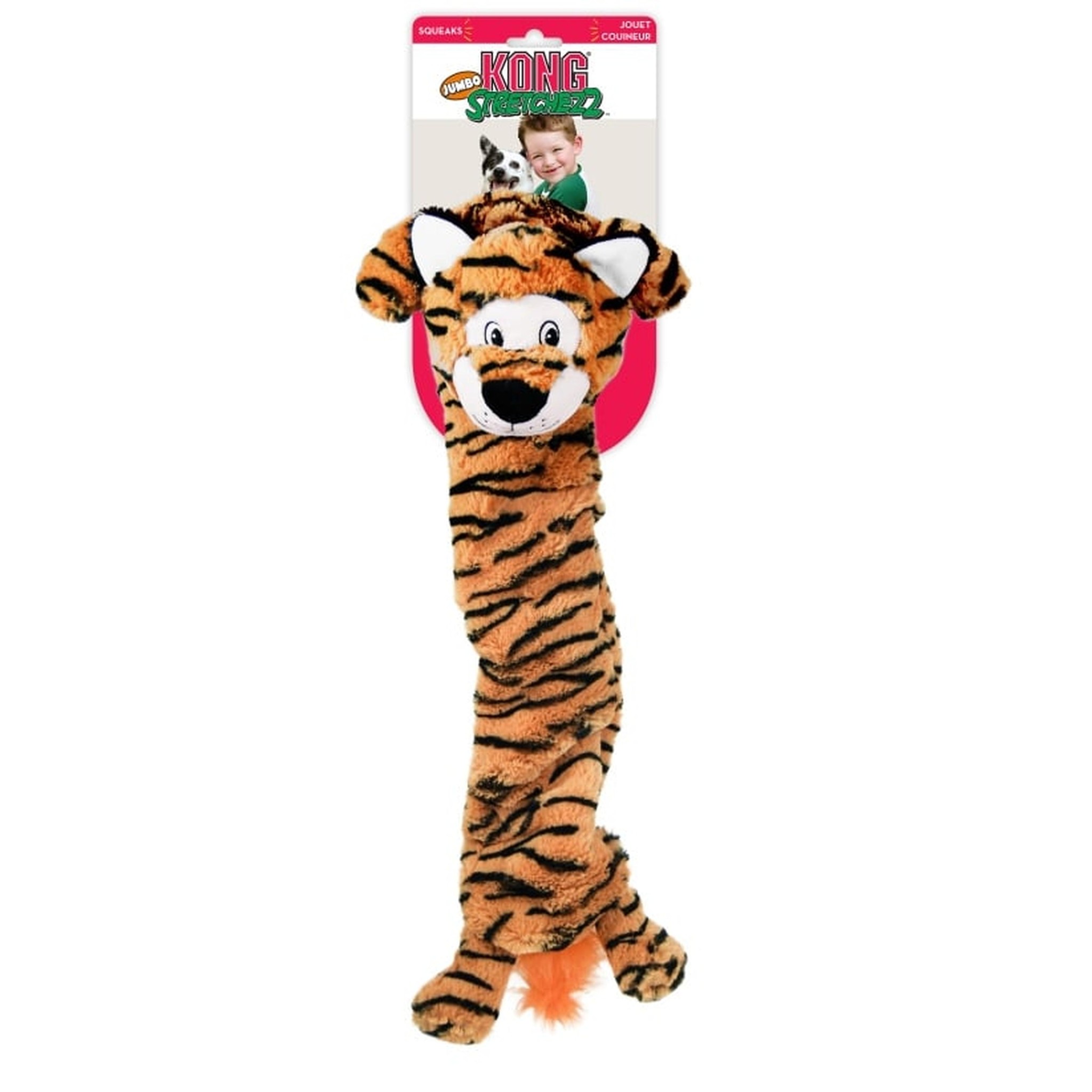 Kong Stretchezz Jumbo Tiger X-Large - Hondenspeelgoed