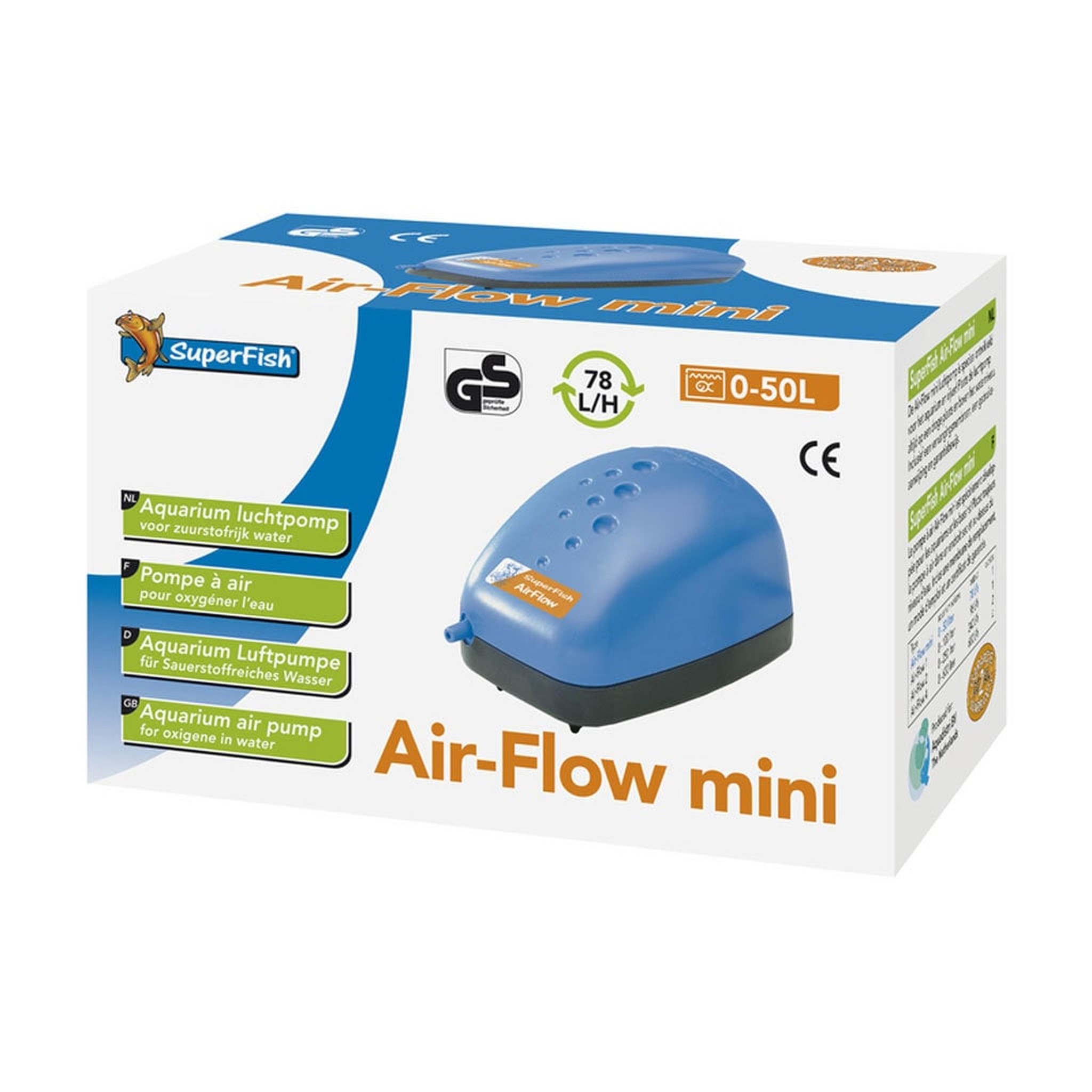 Air-flow mini - SuperFish Aquarium Luchtpomp