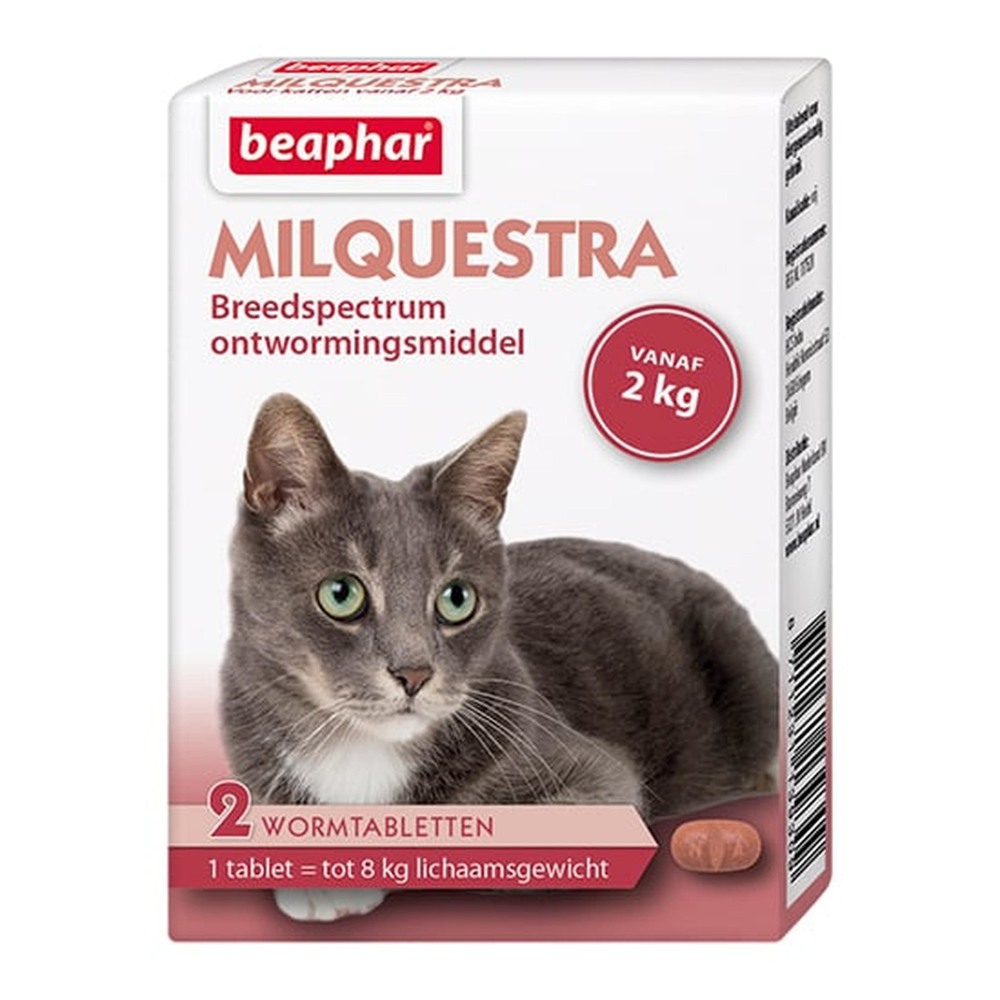 Milquestra kat 2 tabletten - ontwormingsmiddel
