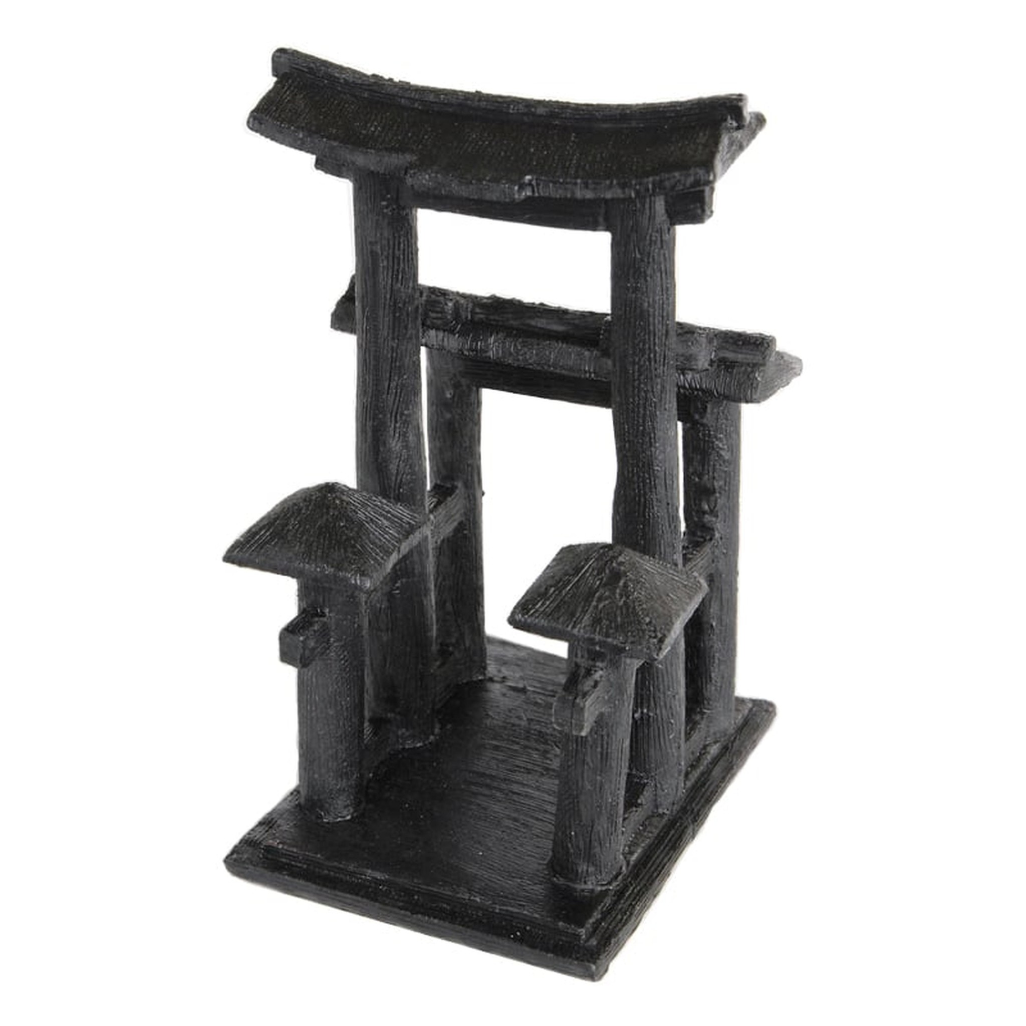 Zen Deco Temple - Zwart - SuperFish Aquarium Decoratie