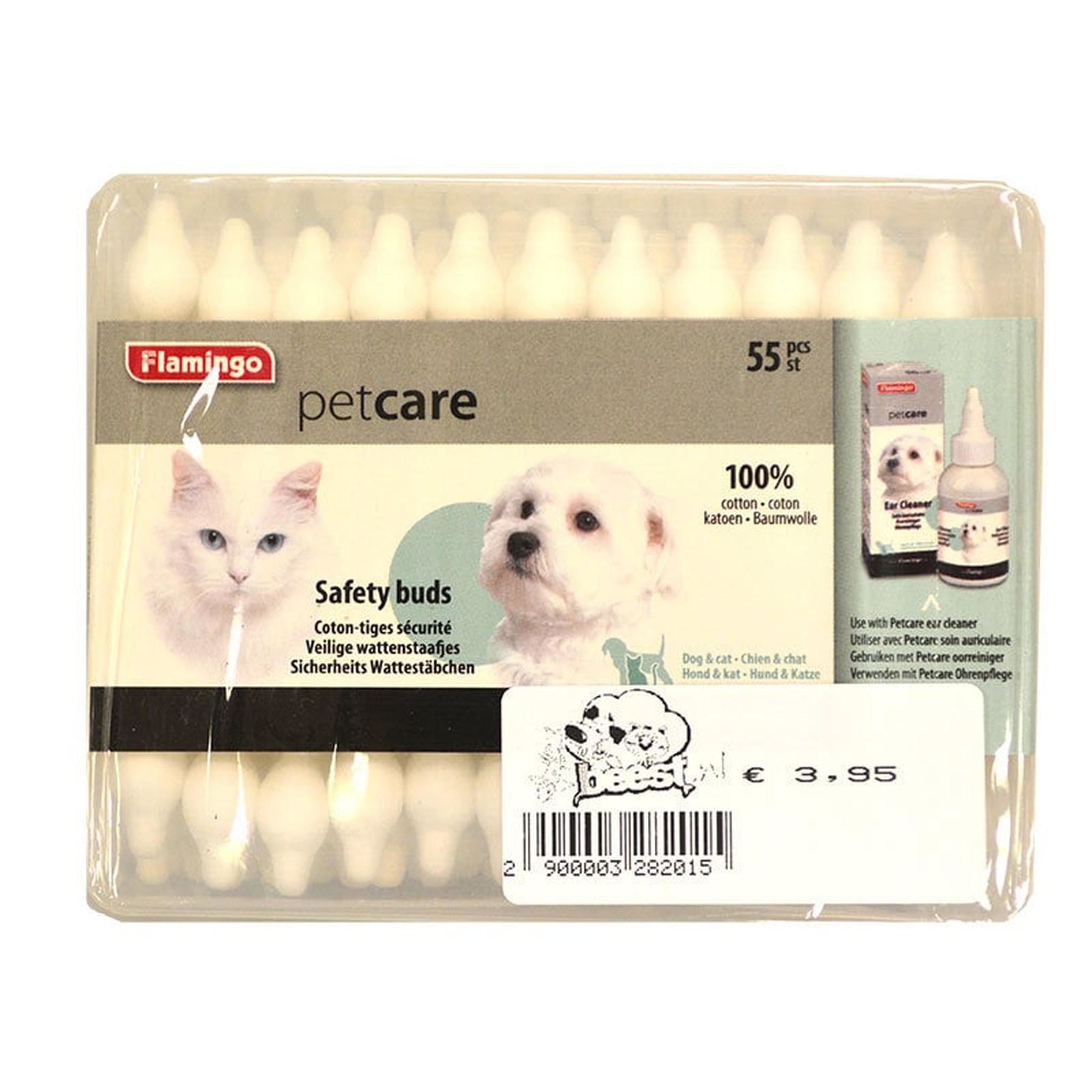 Wattenstaafjes voor hond en kat - 55 st.