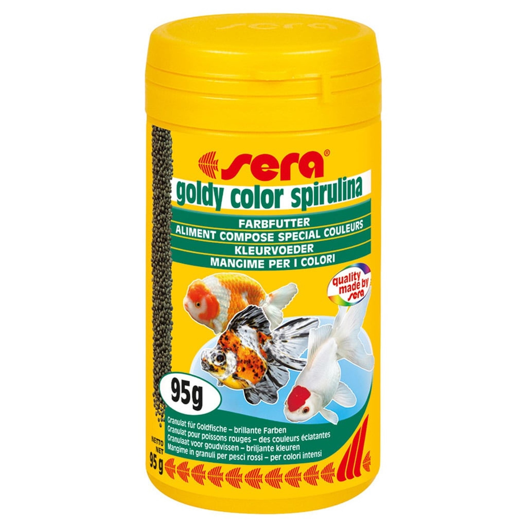Goldy color spirulina 250 ml - Sera Goudvis Voer