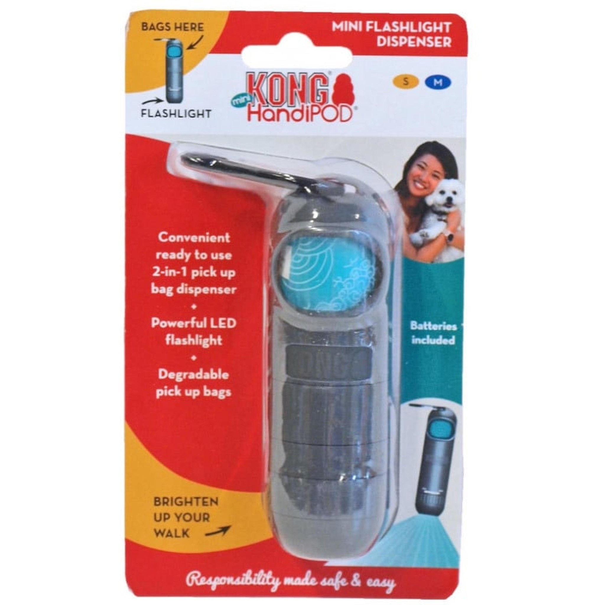 Kong Handipod Mini Flashlight Dispenser - Poepzakjes