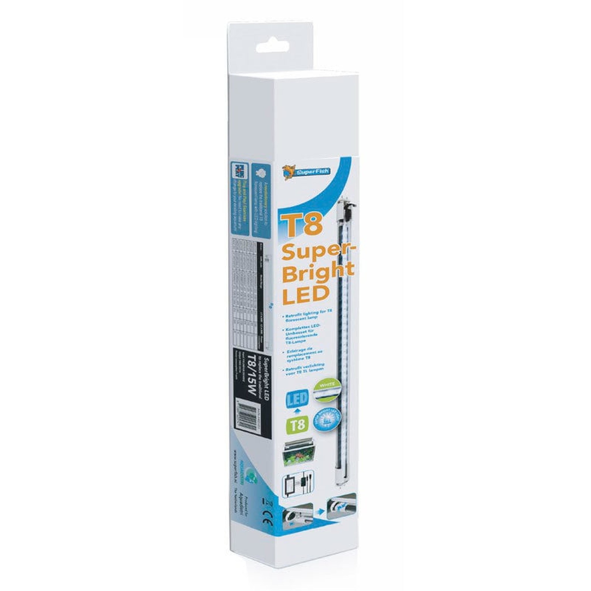 Retro LED Bright voor T8&T5 75cm/25W - SuperFish