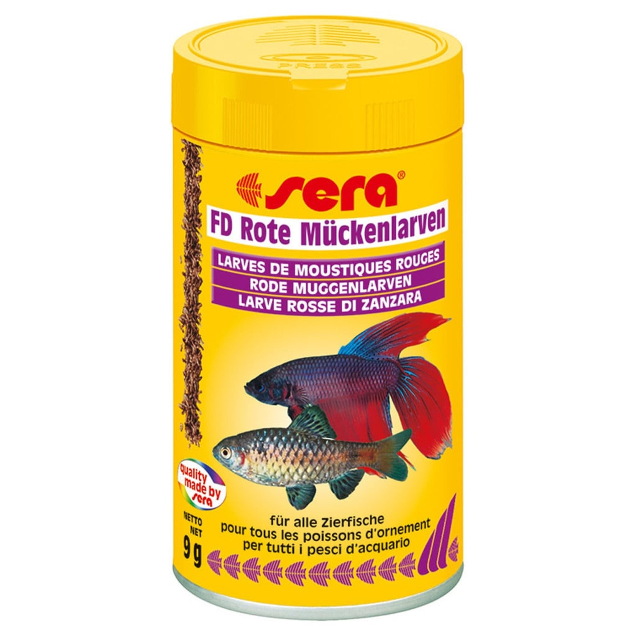 FD Rode muggenlarven 100 ml - Sera Aquarium Visvoer