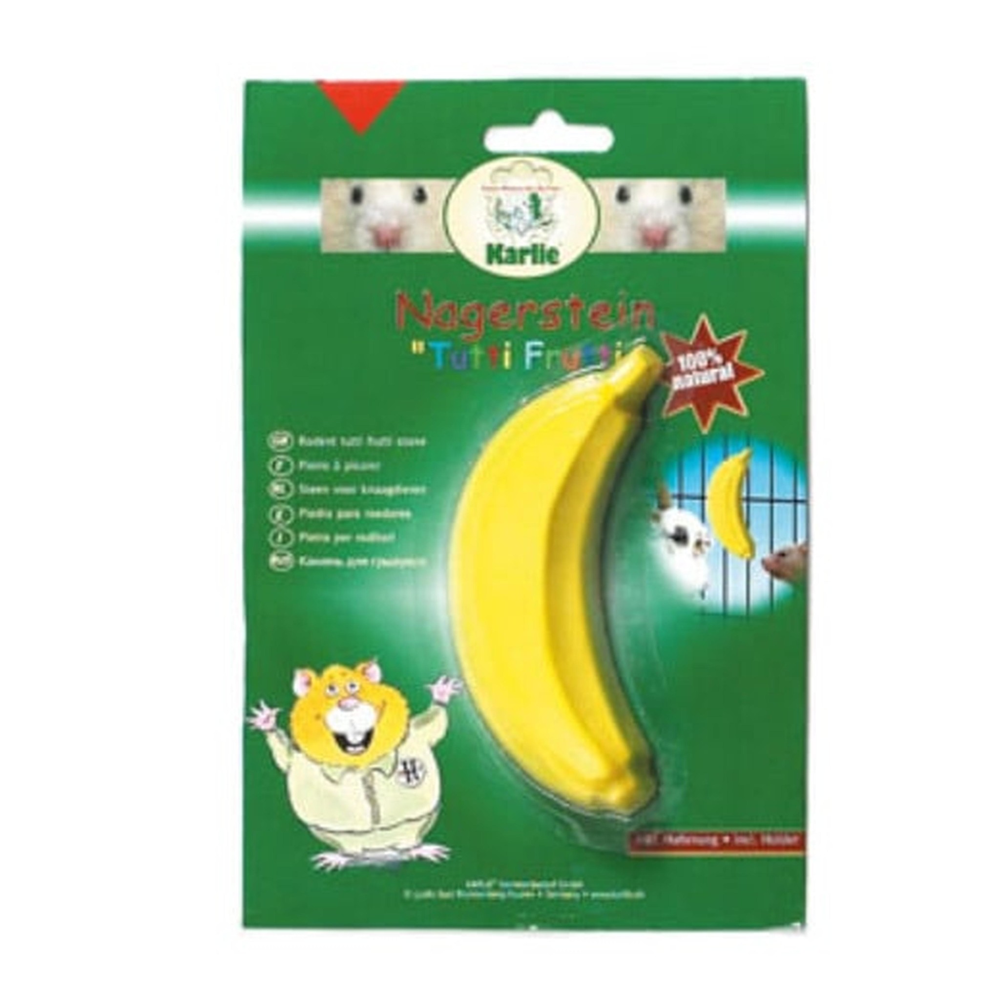 Knaagsteen tutti frutti banaan 50 gram - knaagdiersnack