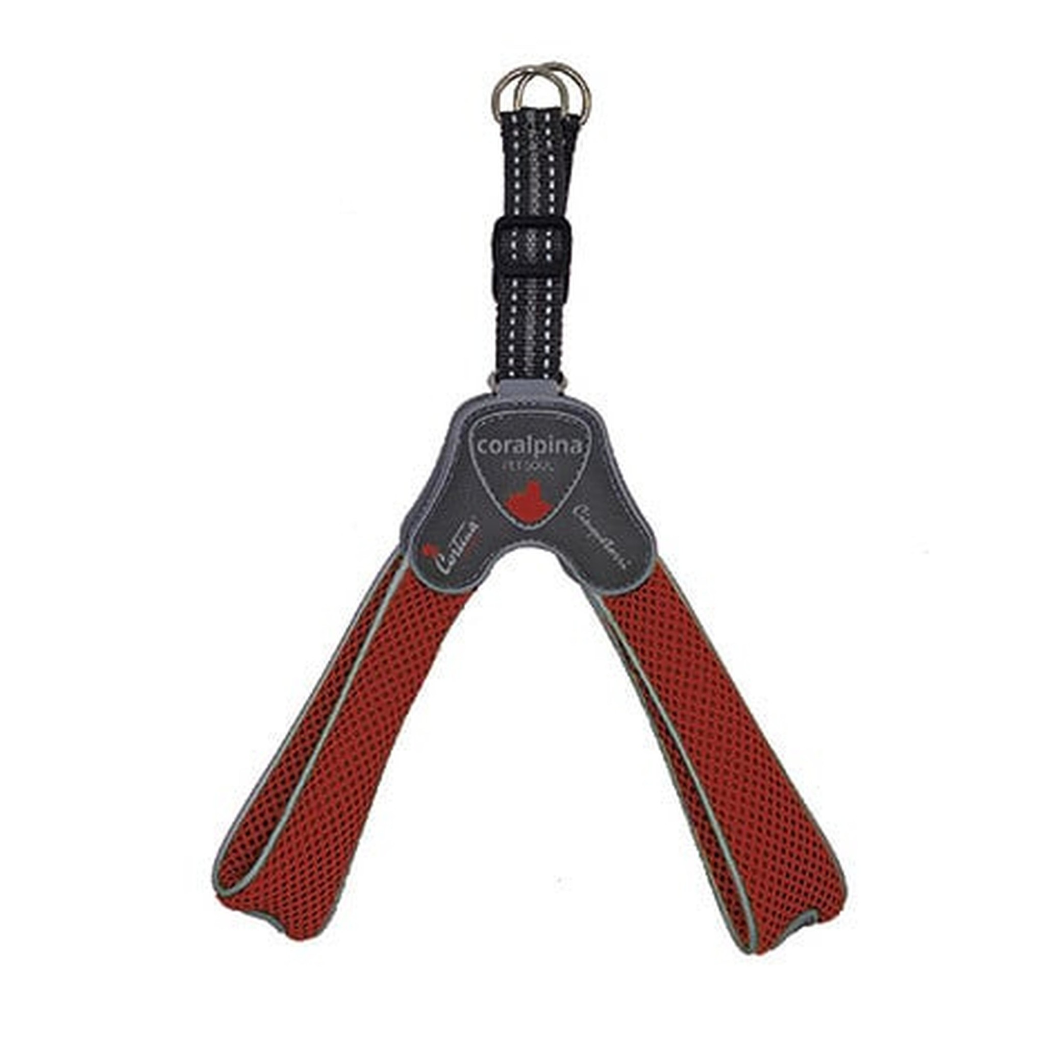 Coralpina Harness Cinquetorri Rood 5 - Hondenharnas