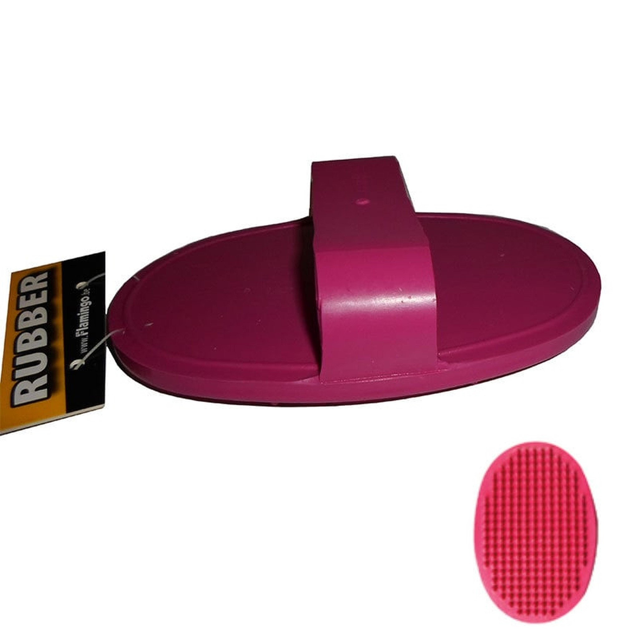 Rubberen borstel ovaal - Roze