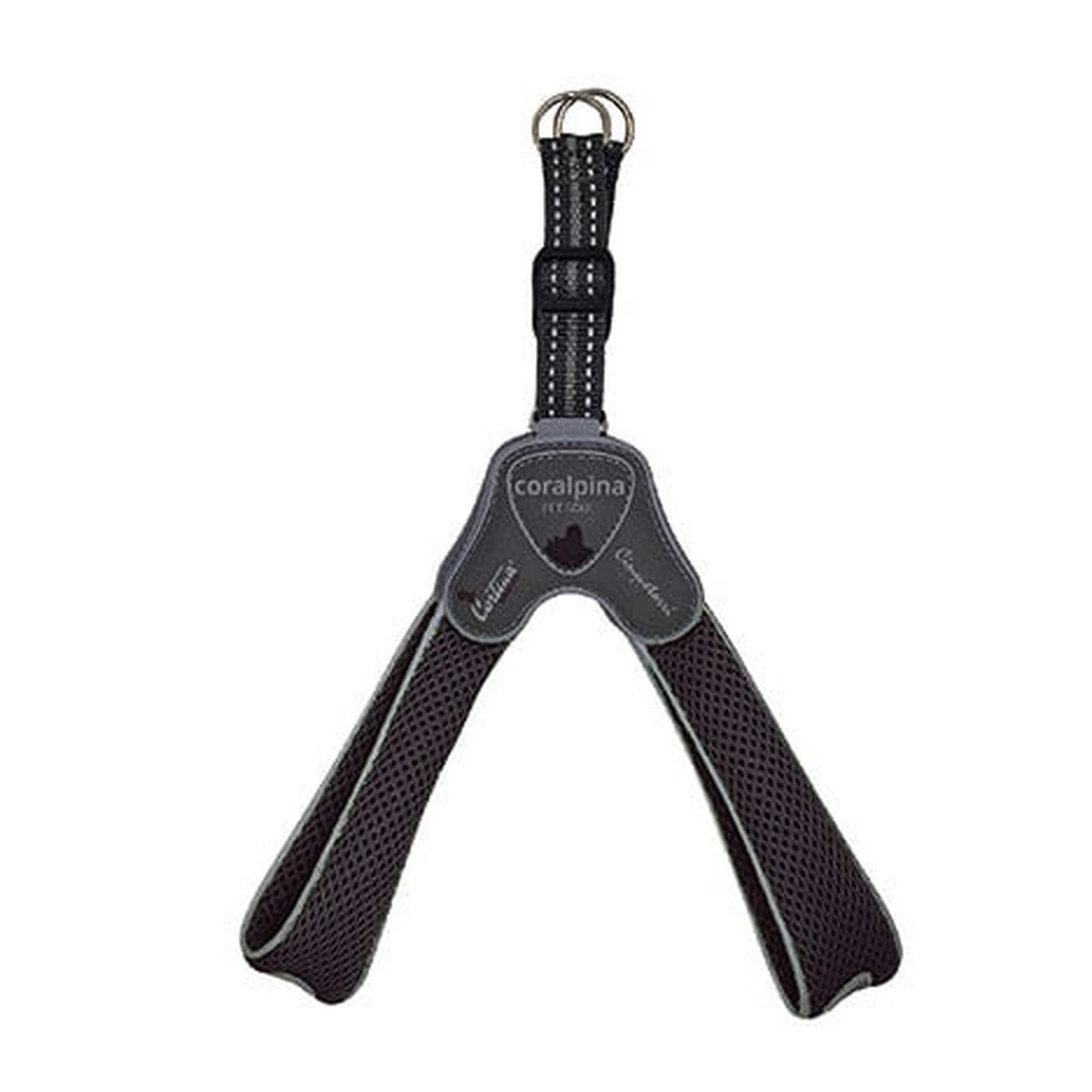 Coralpina Harness Cinquetorri Zwart 3 - Hondenharnas