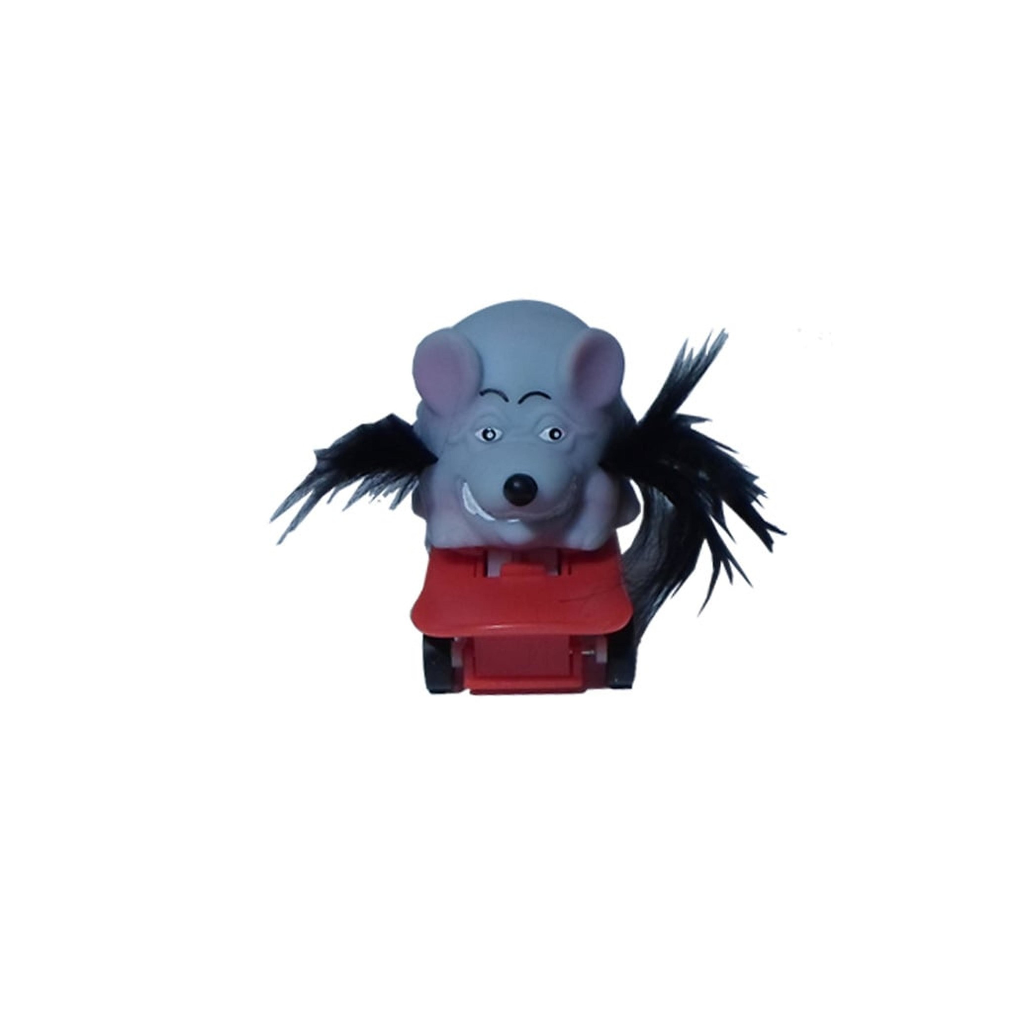 Muis op skateboard - Grijs