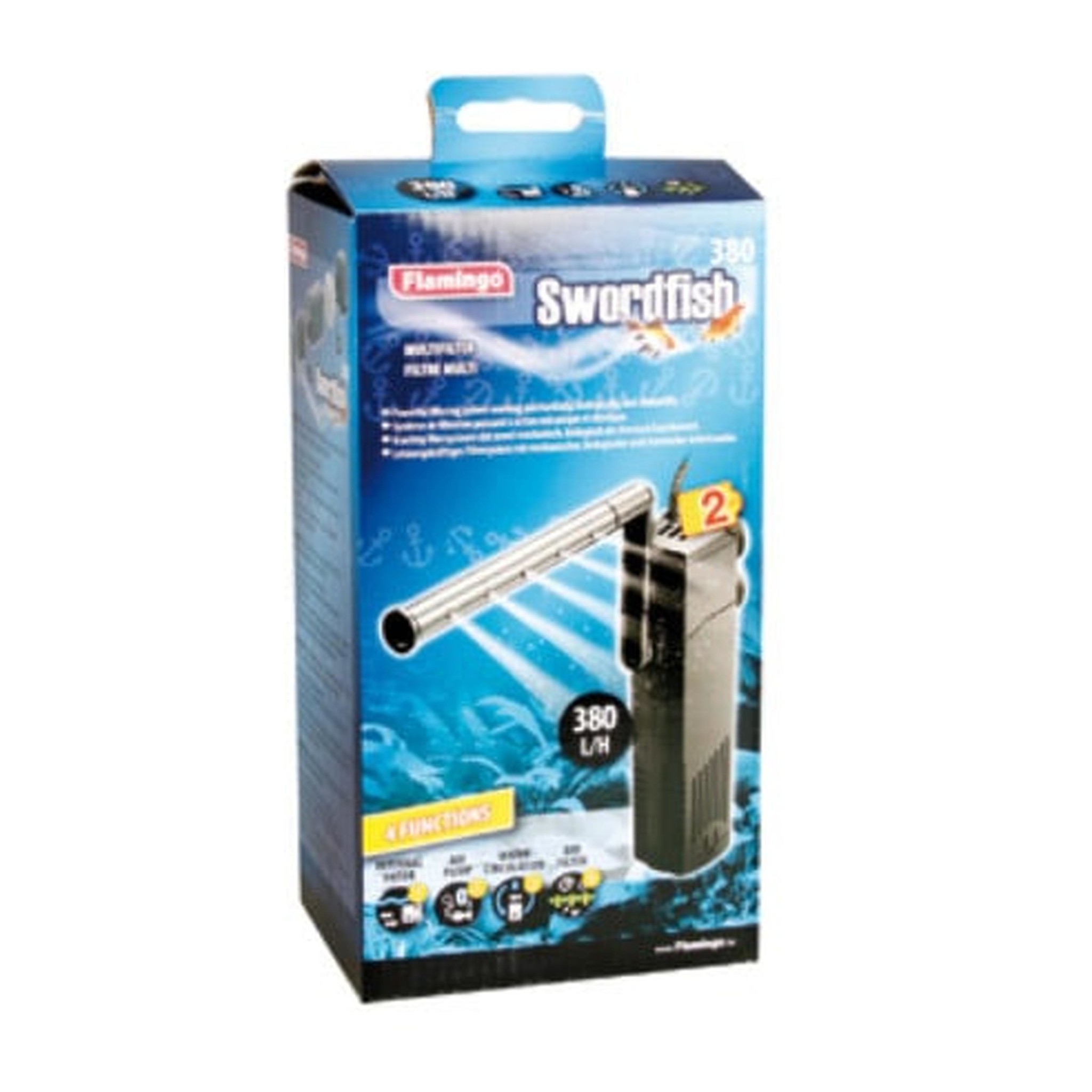 Aquarium binnenfilter Swordfish 380