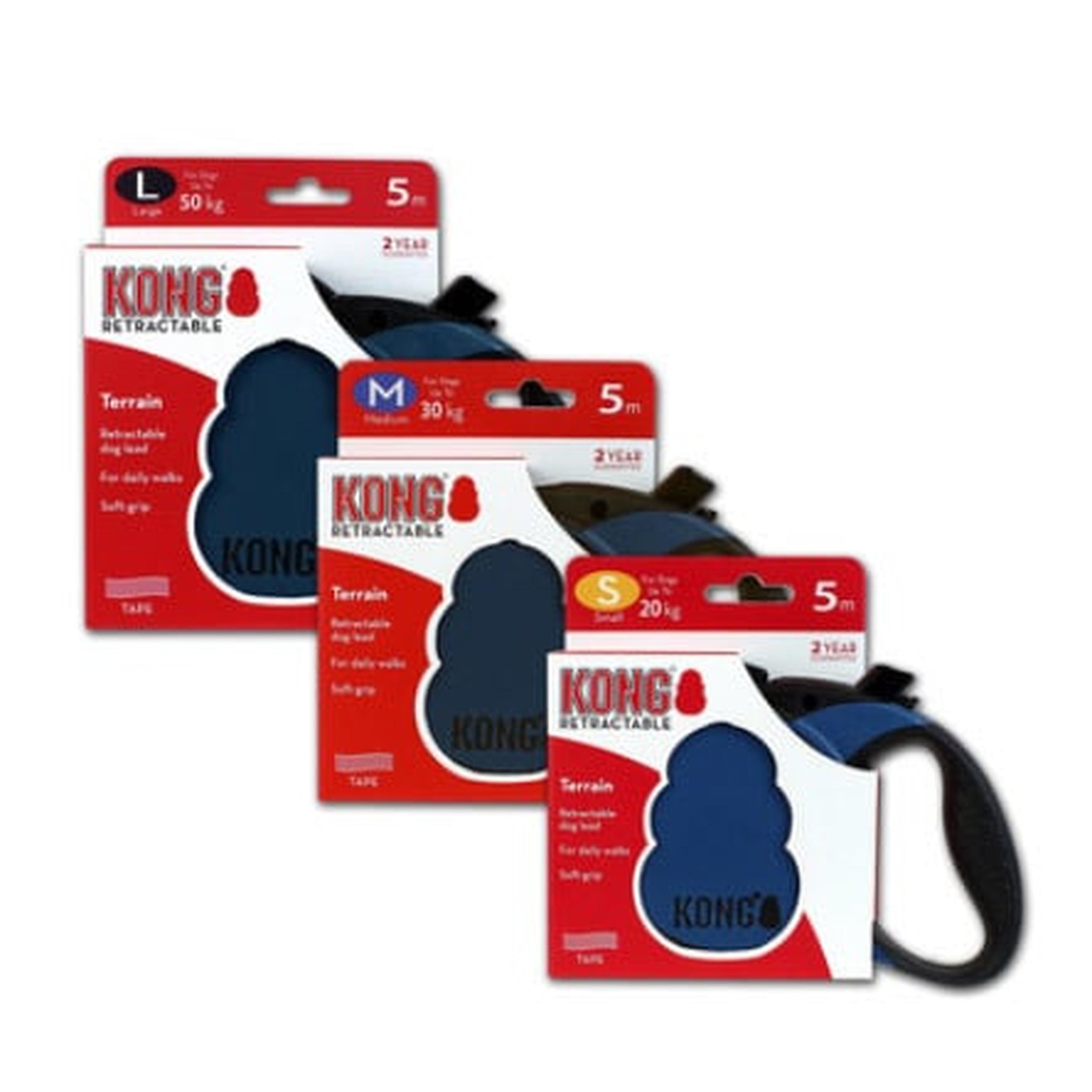 Kong looplijn blauw small 5 meter - Hondenriemen