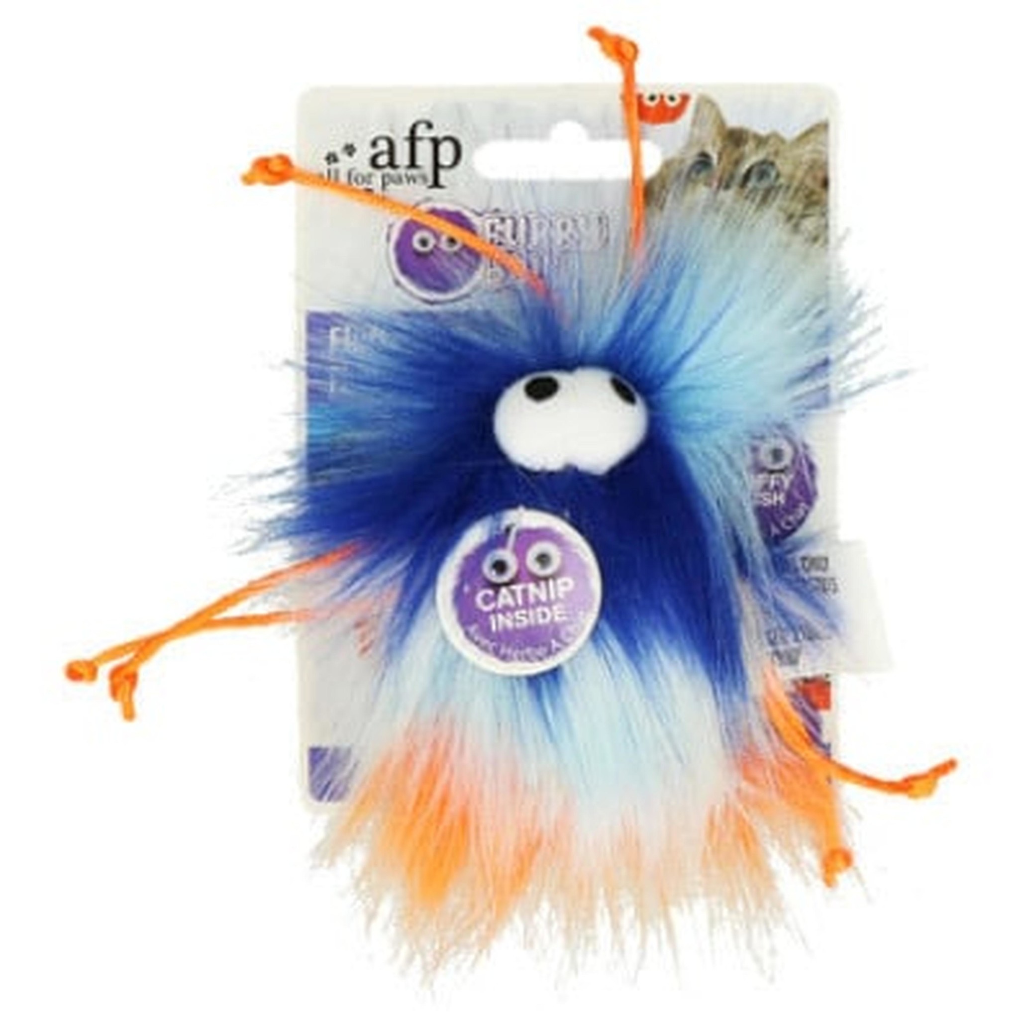 AFP Furry Fluffer Orange - kattenspeeltje