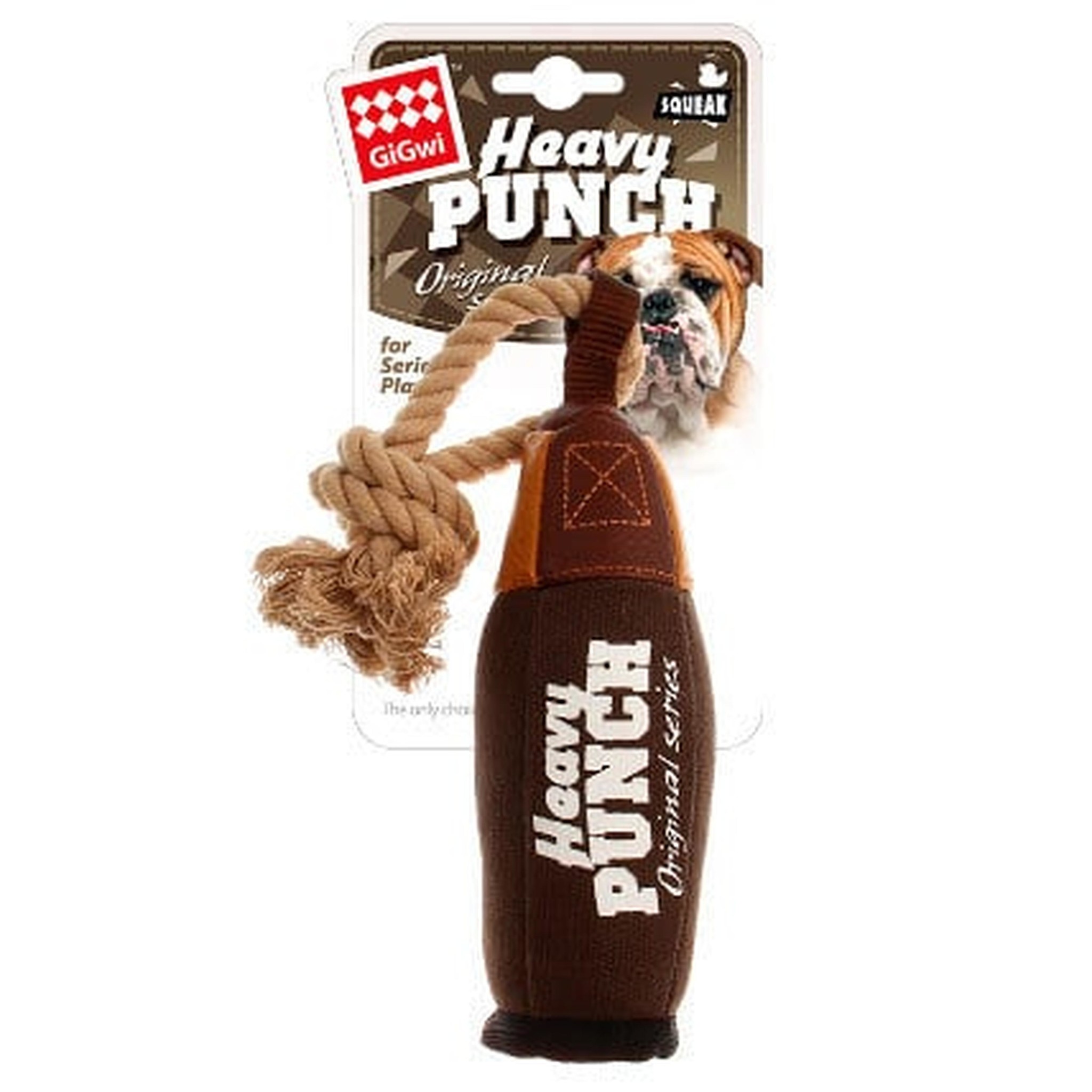 GiGwi Heavy Punch Bokszak Bruin S/M - Hondenspeelgoed