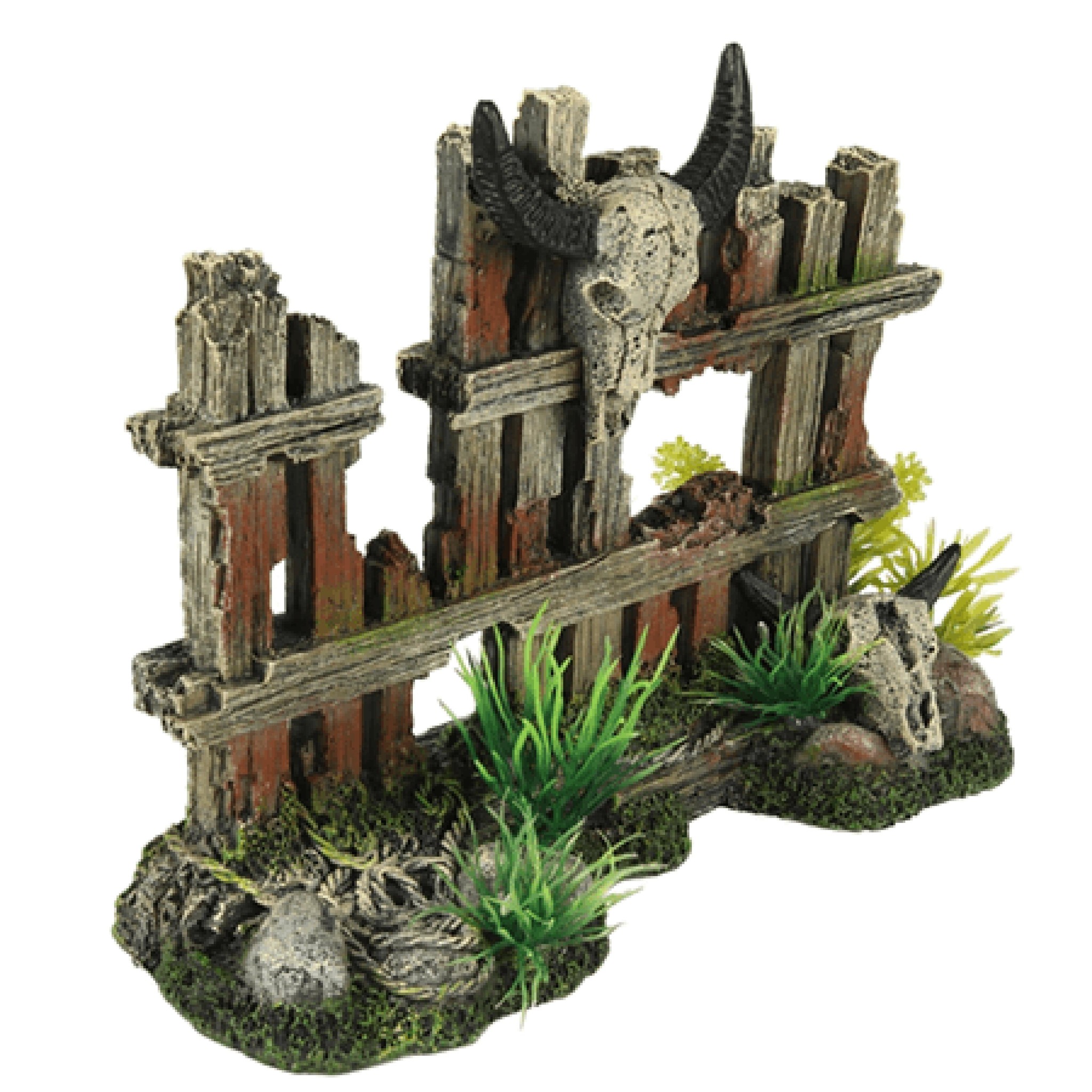 Hek met hoorns - Aquarium decoratie
