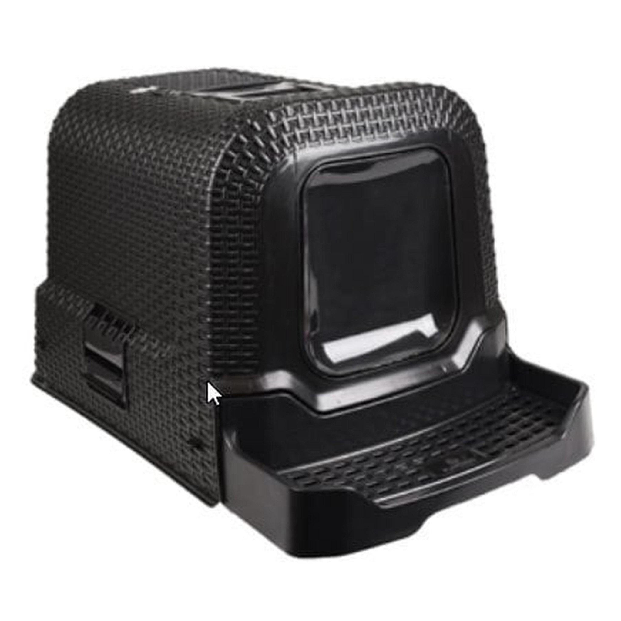 Kattentoilet Rattan Zwart 43.5 x 69 x 40.5 cm