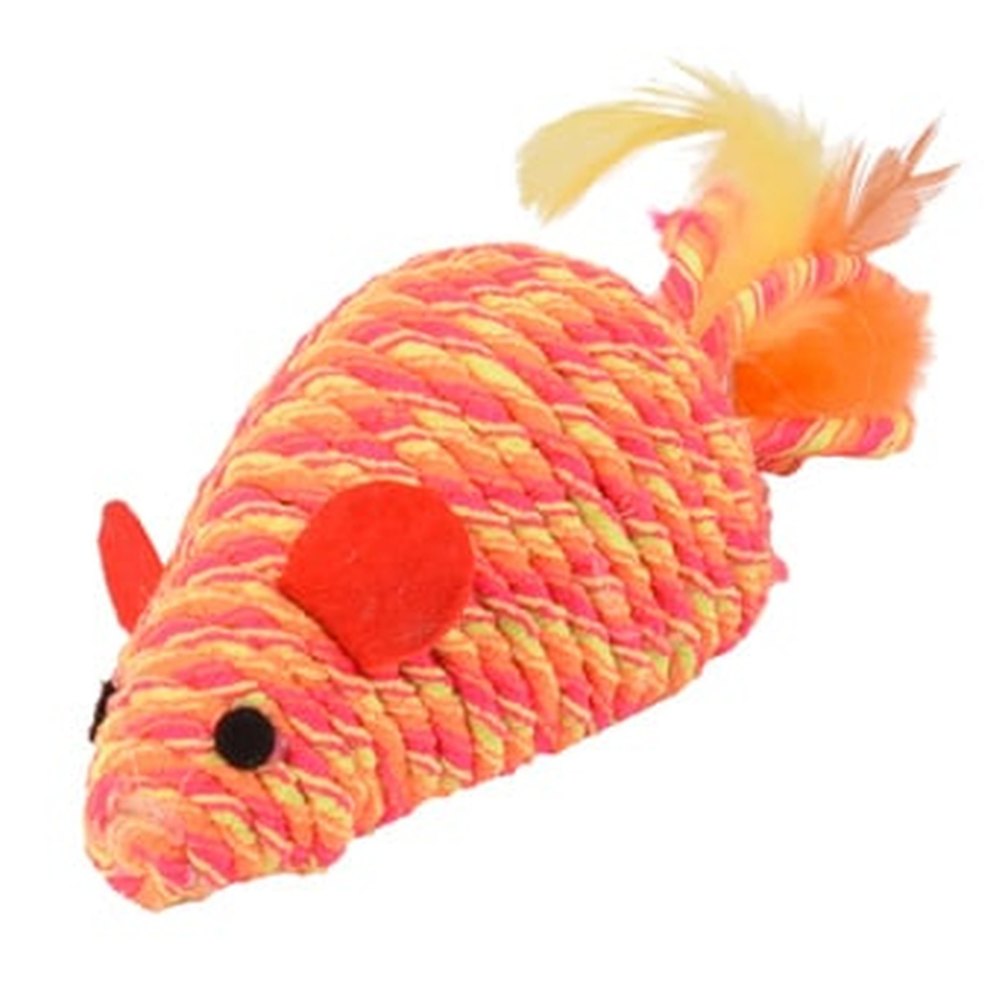 PS muis bibi oranje 21 cm - Katten speelgoed