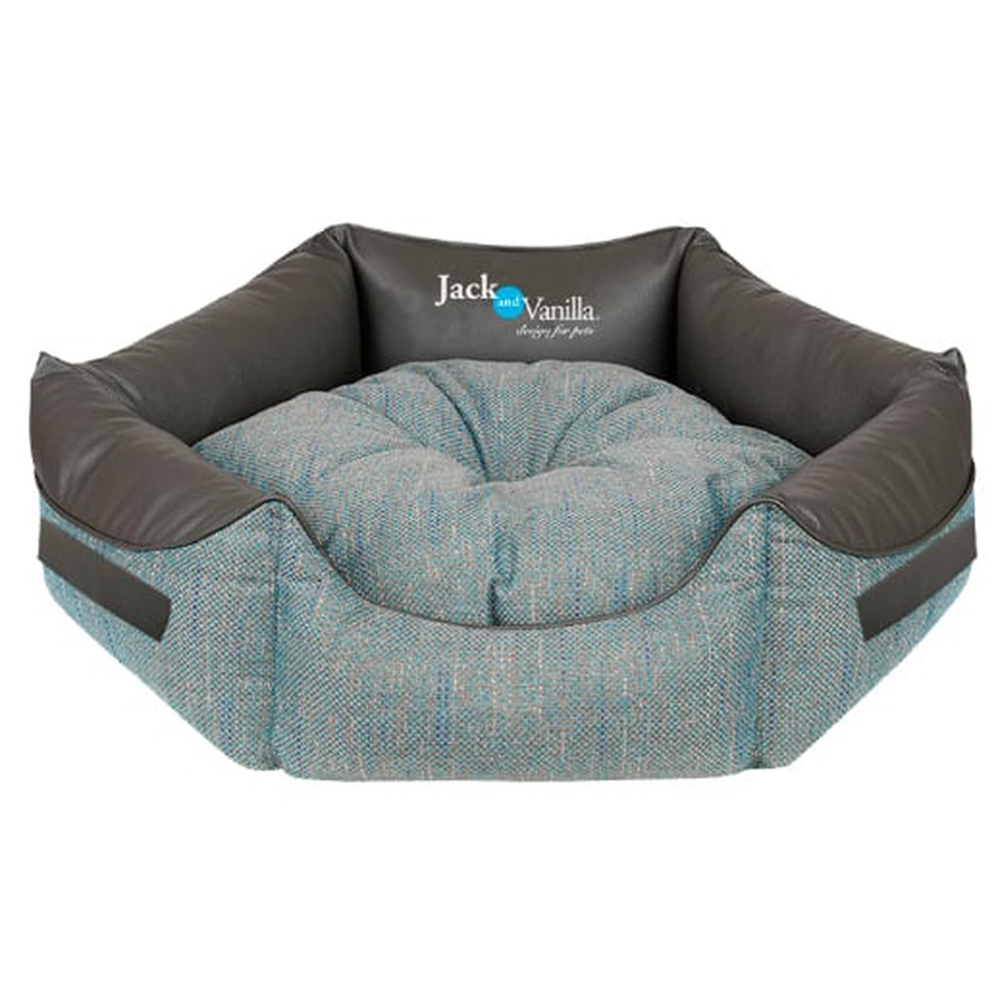 Classy Hexagon Sofa Blauw/Grijs S - 50 cm