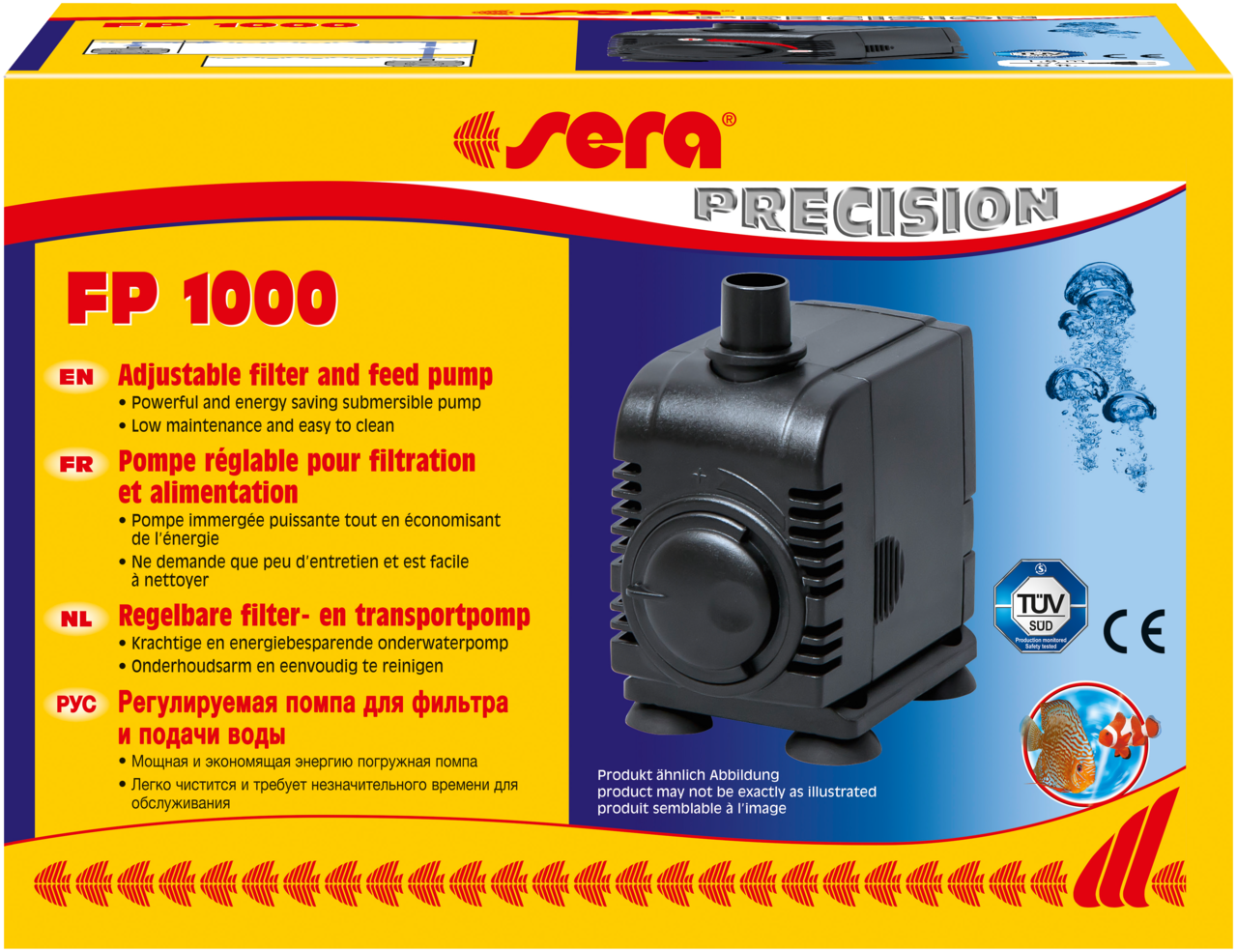 Sera filter en transport pomp FP 1000 - Aquarium pomp Sera
