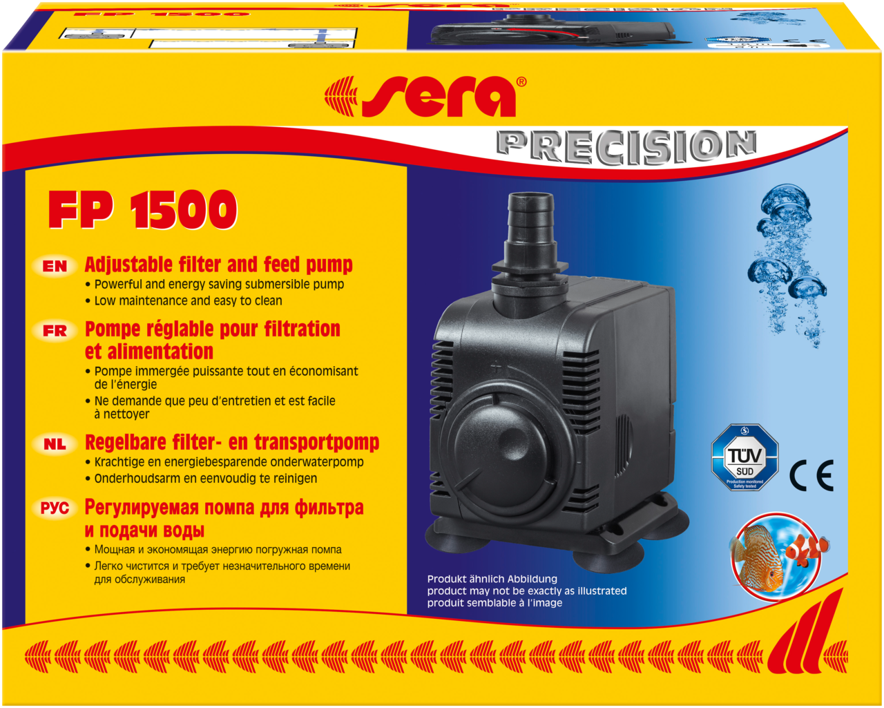 Sera filter en transport pomp FP 1500 - Aquarium pomp Sera