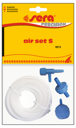 Sera air set S met 2 mm siliconenslang luchttoevoer aquarium