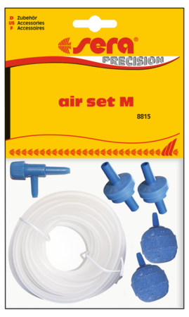 Sera air set M met 4 mtr siliconenslang luchttoevoer aquarium