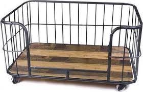 Lex & Max Metal Wire Basket - Hondendivan - 75x50cm - Zwart
