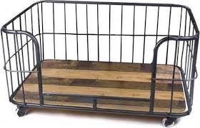 Lex & Max Metal Wire Basket - Hondendivan - 90x65cm - Zwart