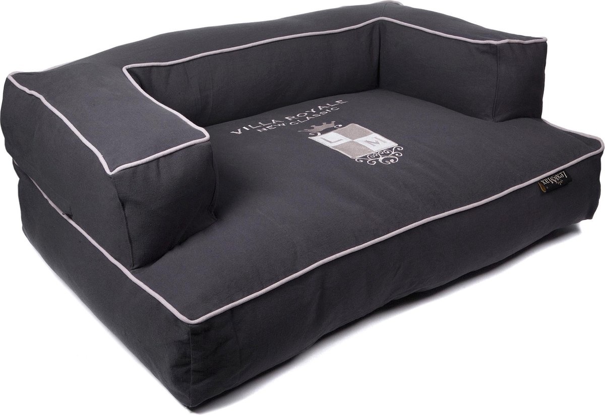 Lex & Max New Classic - Hondensofa - 100x70x35cm - Grijs
