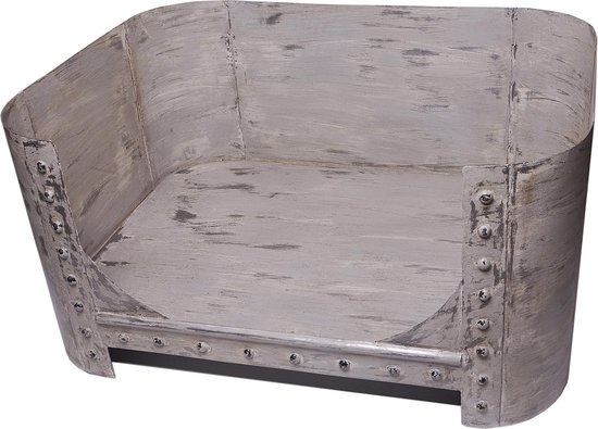 Lex & Max Industrial - Hondendivan - 75X50cm - Grijs