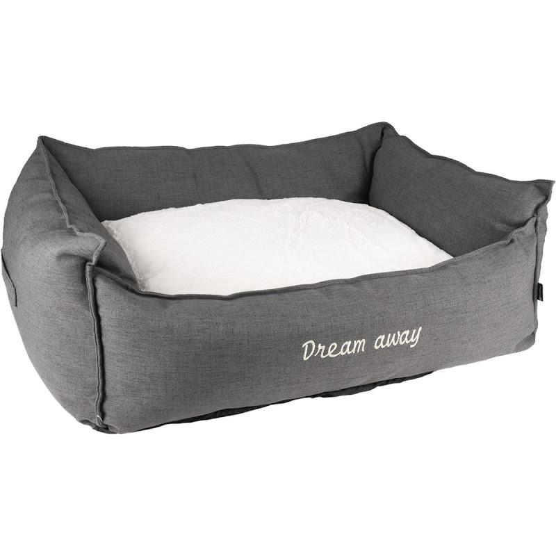 Mand Dream Away rechthoekig+rits grijs 50x40x20 cm