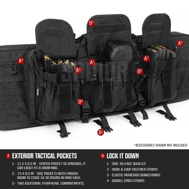 Savior American Classic 55" Double rifle bag