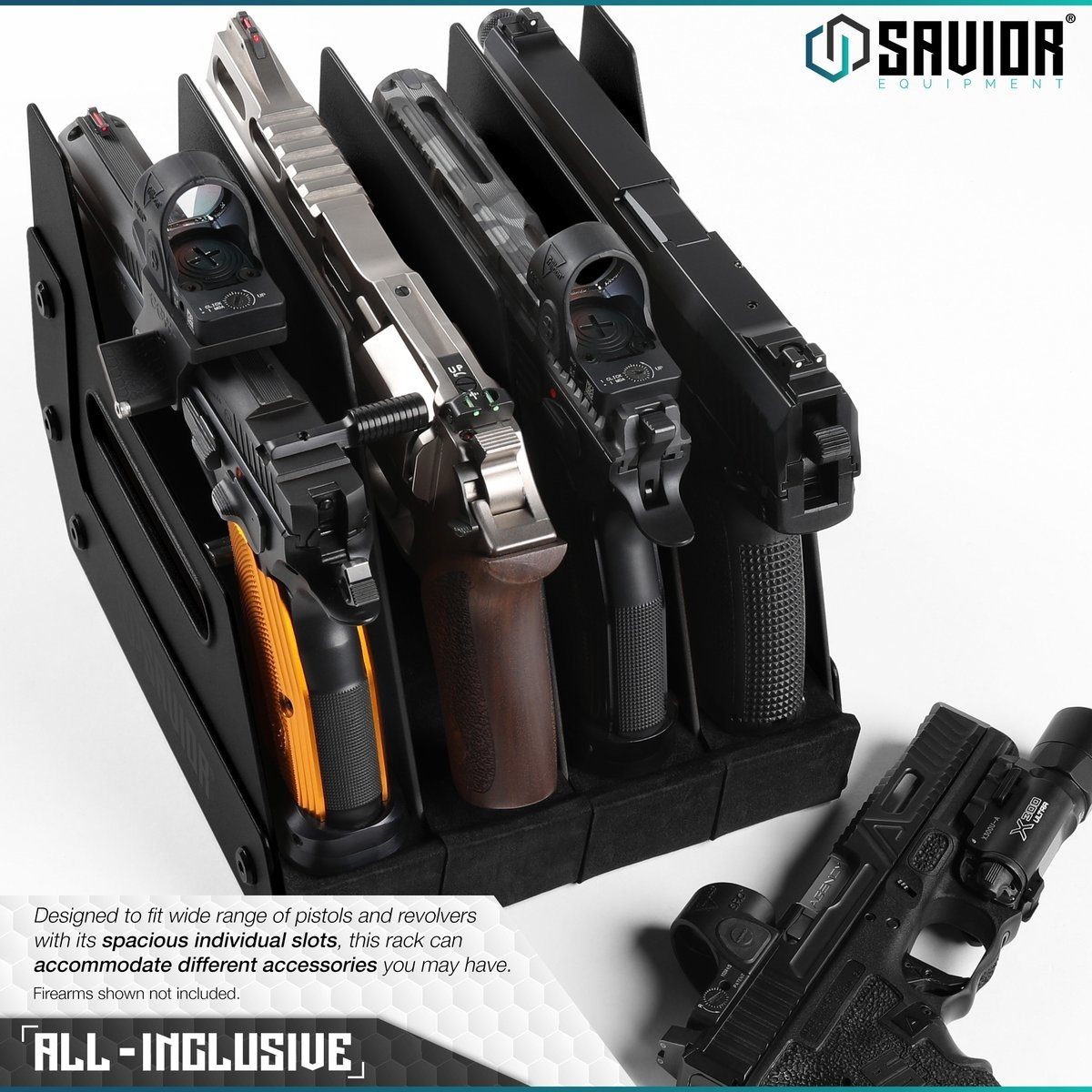 Savior 4-Slot Pistol Rack